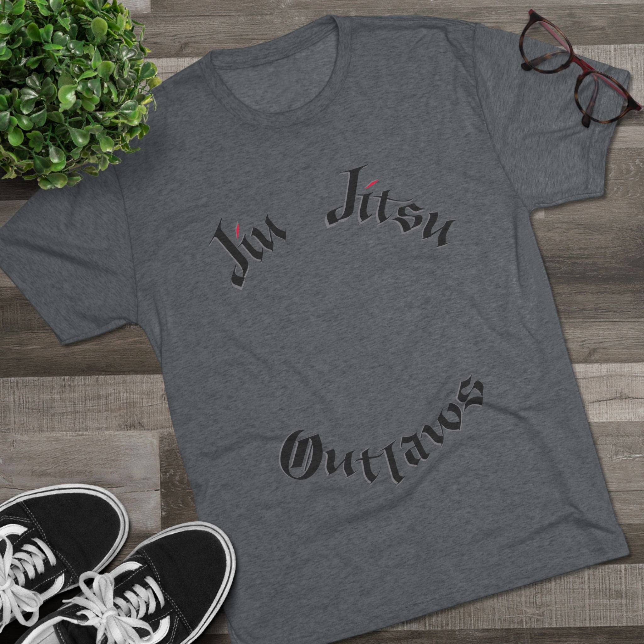 Jiu Jitsu Outlaws Tri-Blend Crew Tee