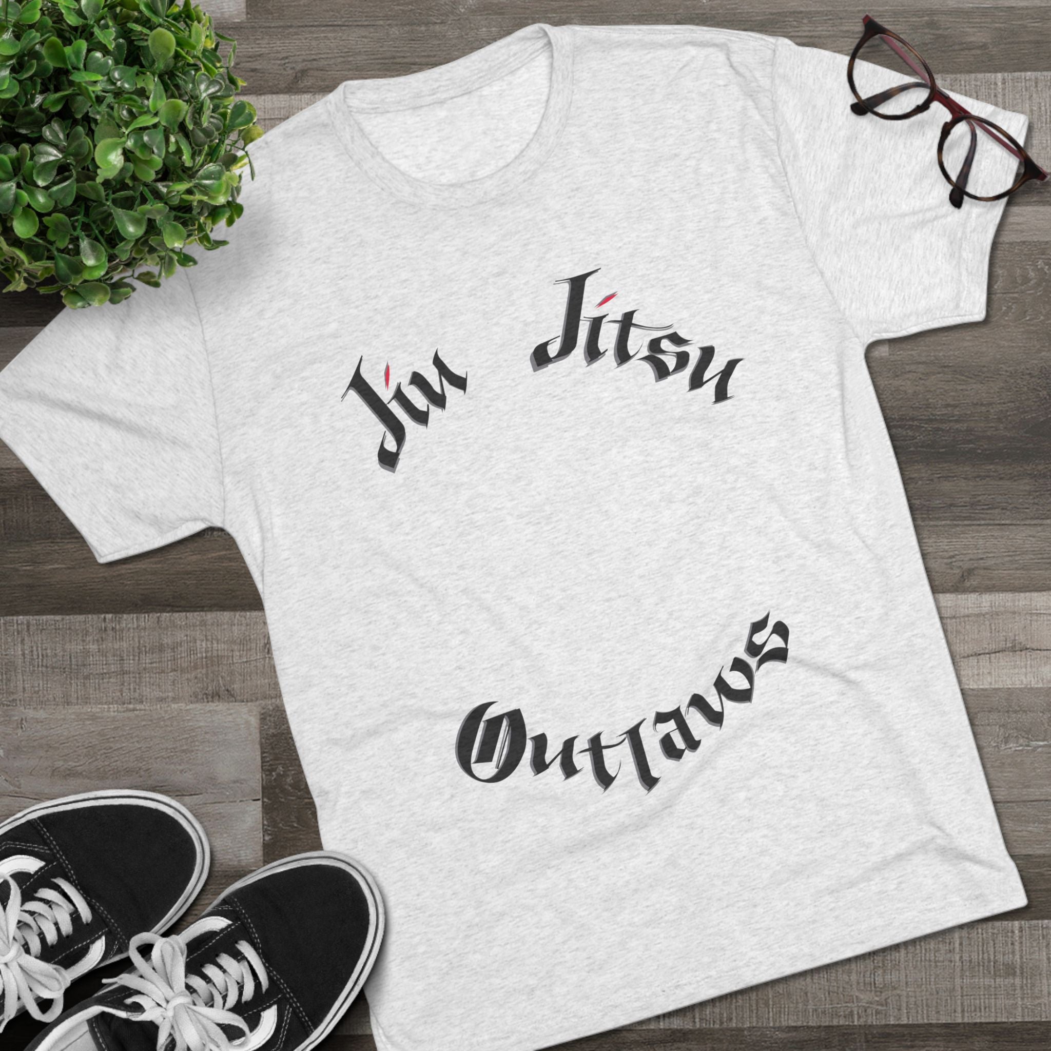 Jiu Jitsu Outlaws Tri-Blend Crew Tee