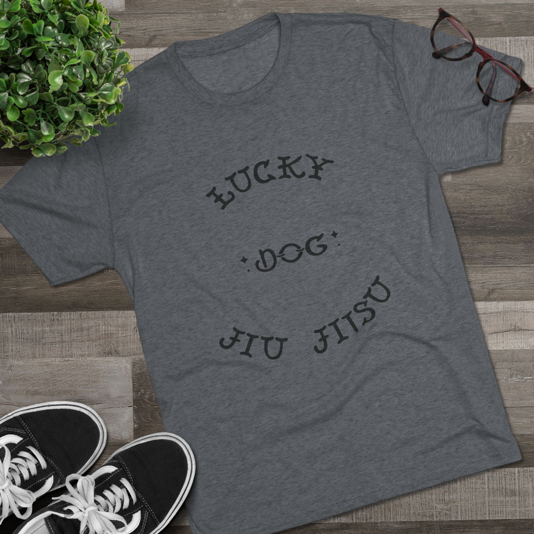 Lucky Dog Jiu Jitsu Tri-Blend Crew Tee