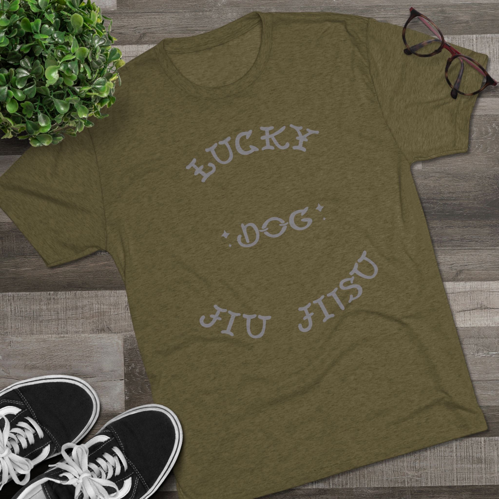 Lucky Dog Jiu Jitsu Tri-Blend Crew Tee