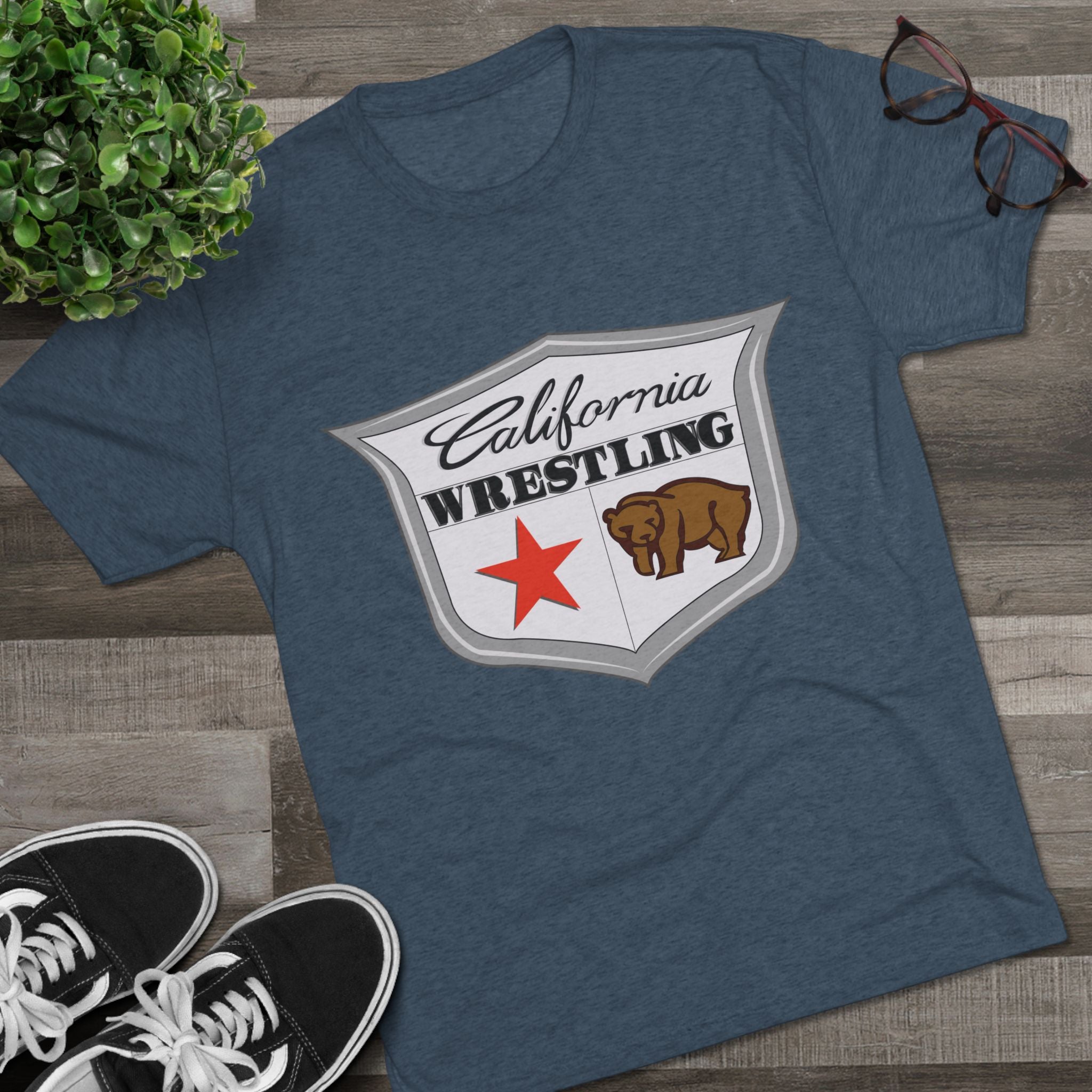 California Wrestling Tri-Blend Crew Tee