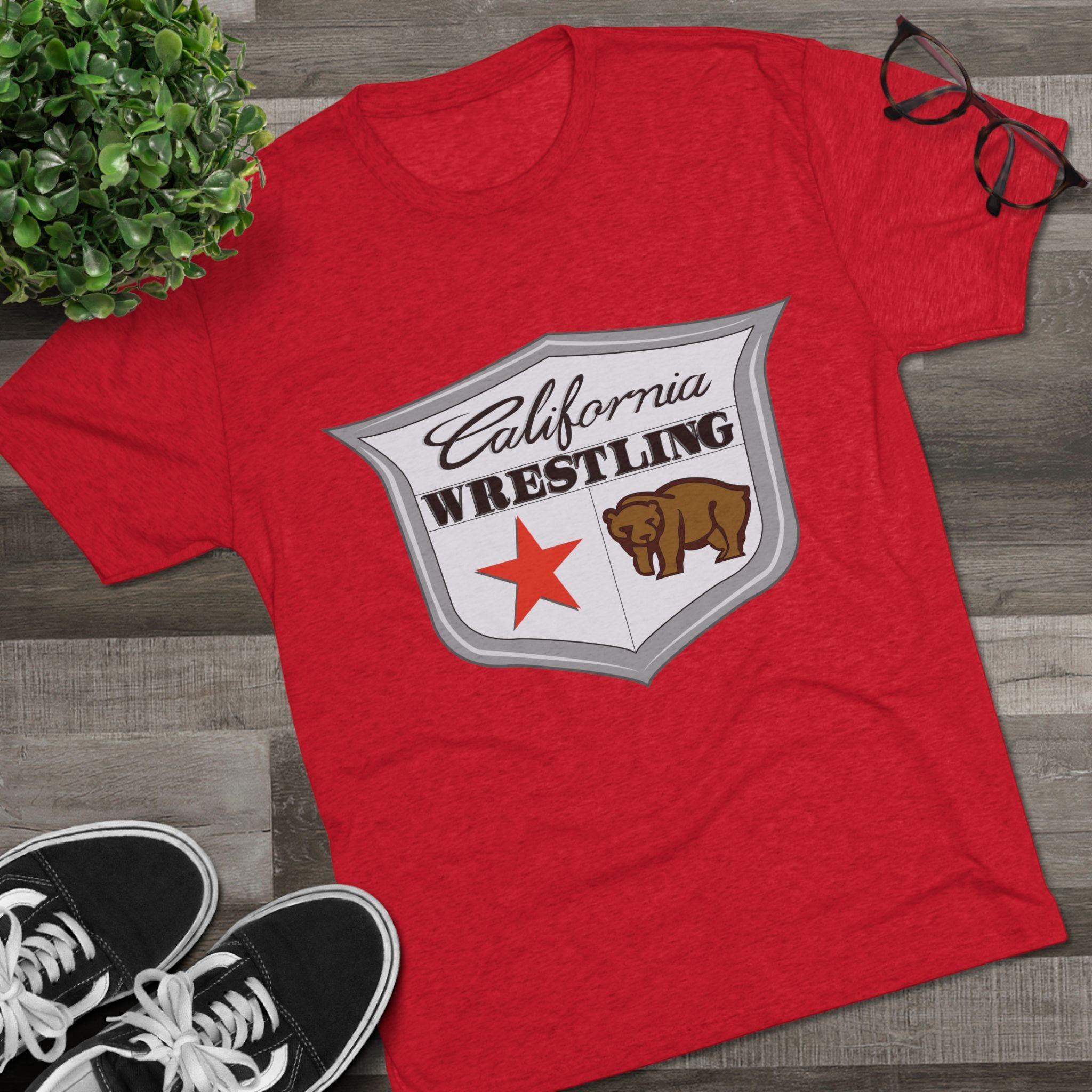 California Wrestling Tri-Blend Crew Tee