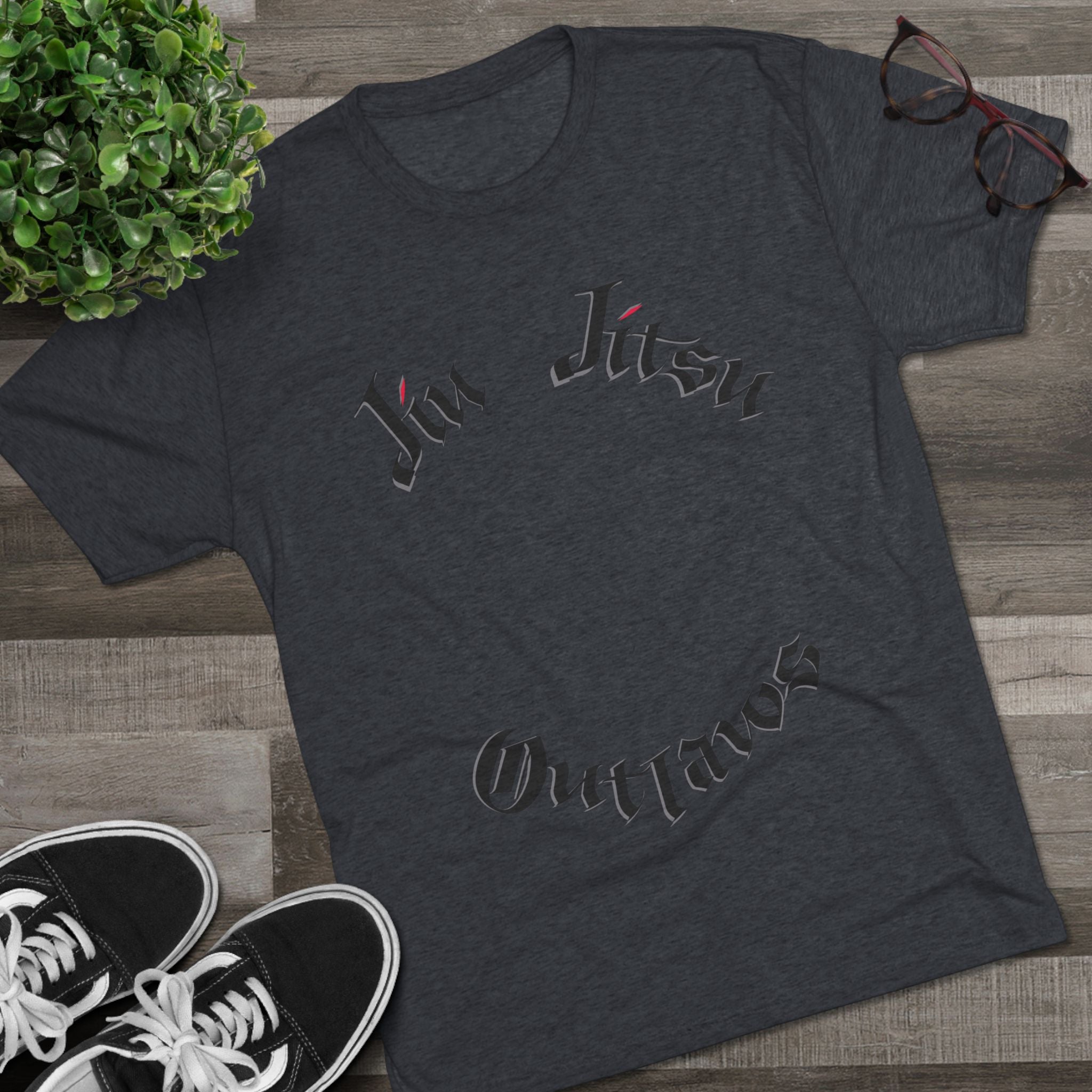 Jiu Jitsu Outlaws Tri-Blend Crew Tee