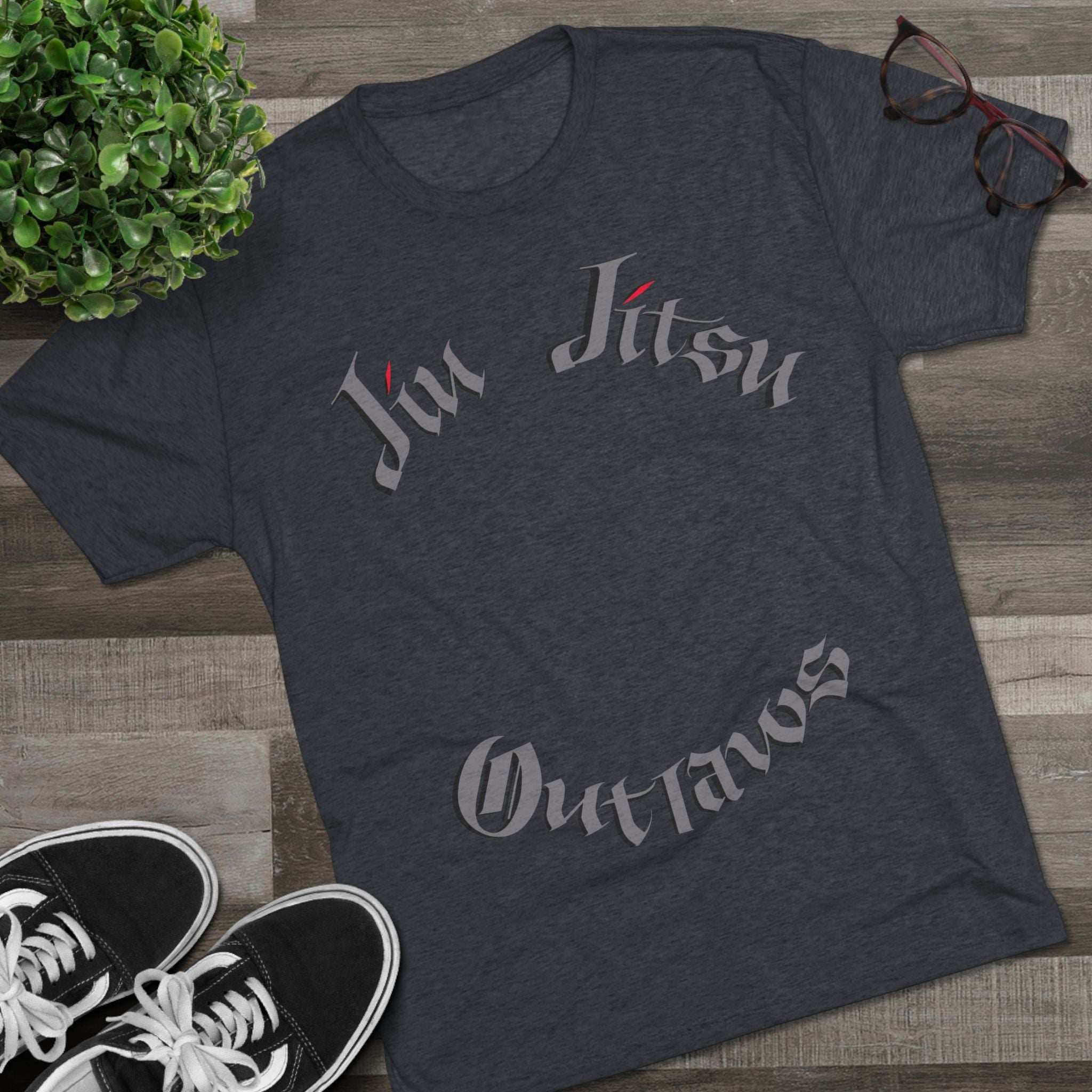 Jiu Jitsu Outlaws Tri-Blend Crew Tee
