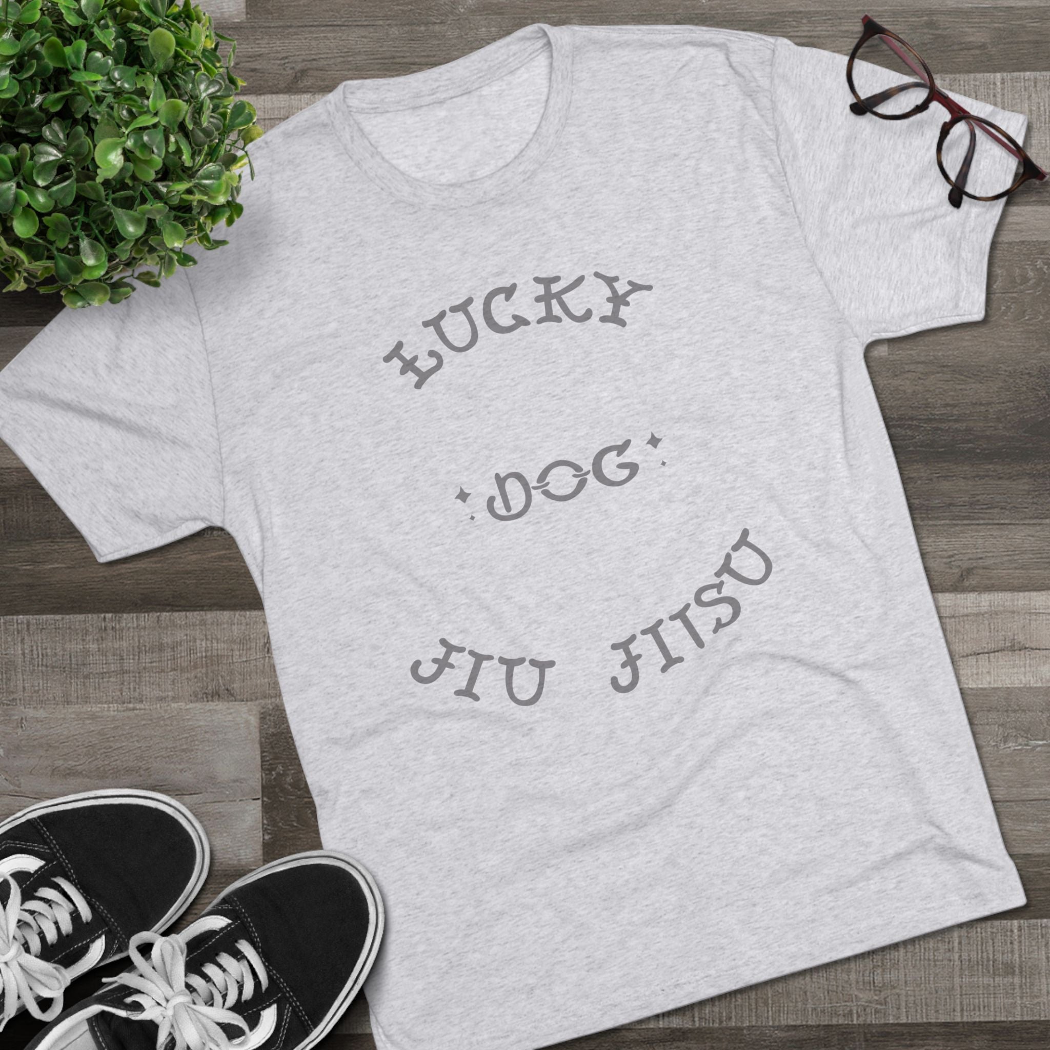Lucky Dog Jiu Jitsu Tri-Blend Crew Tee