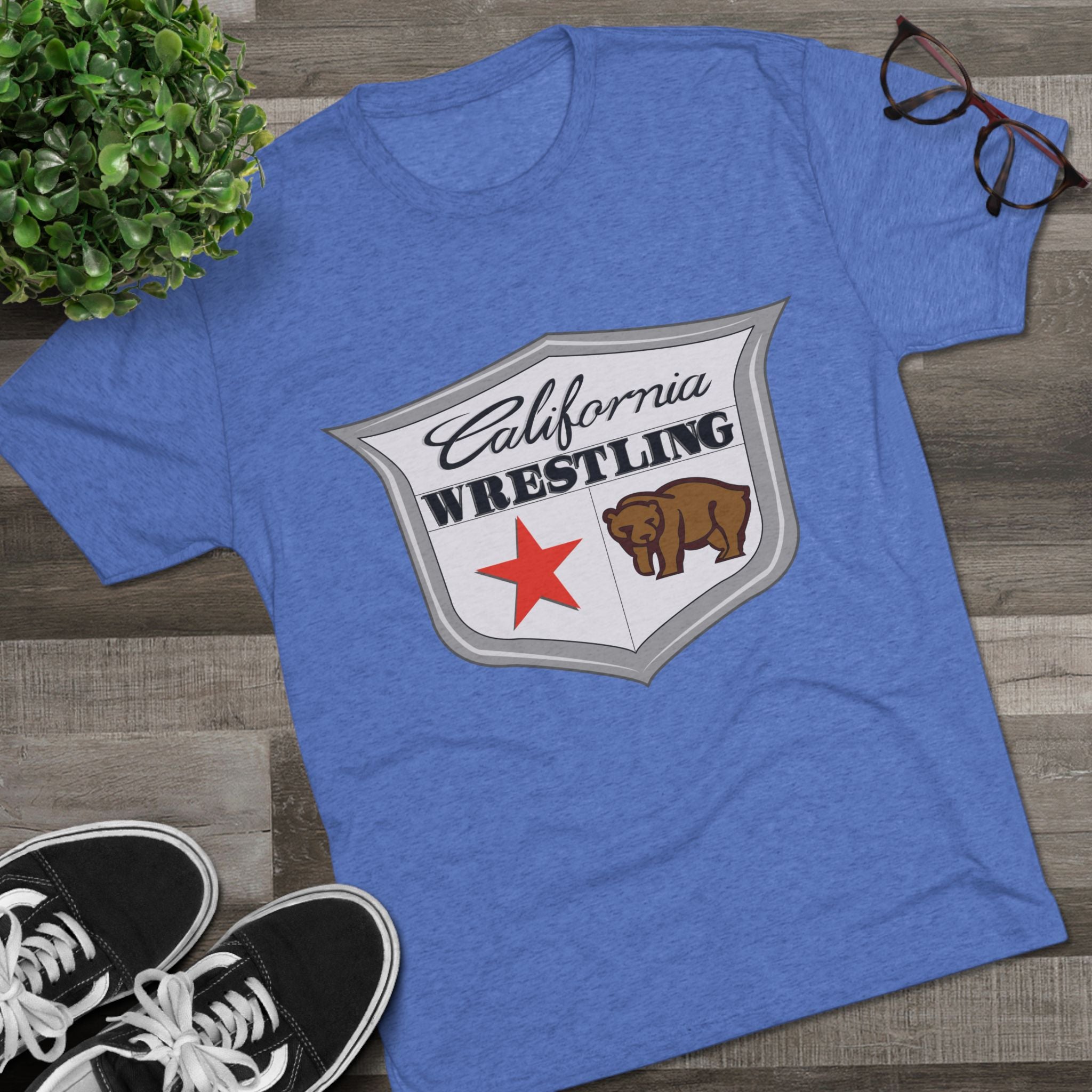 California Wrestling Tri-Blend Crew Tee