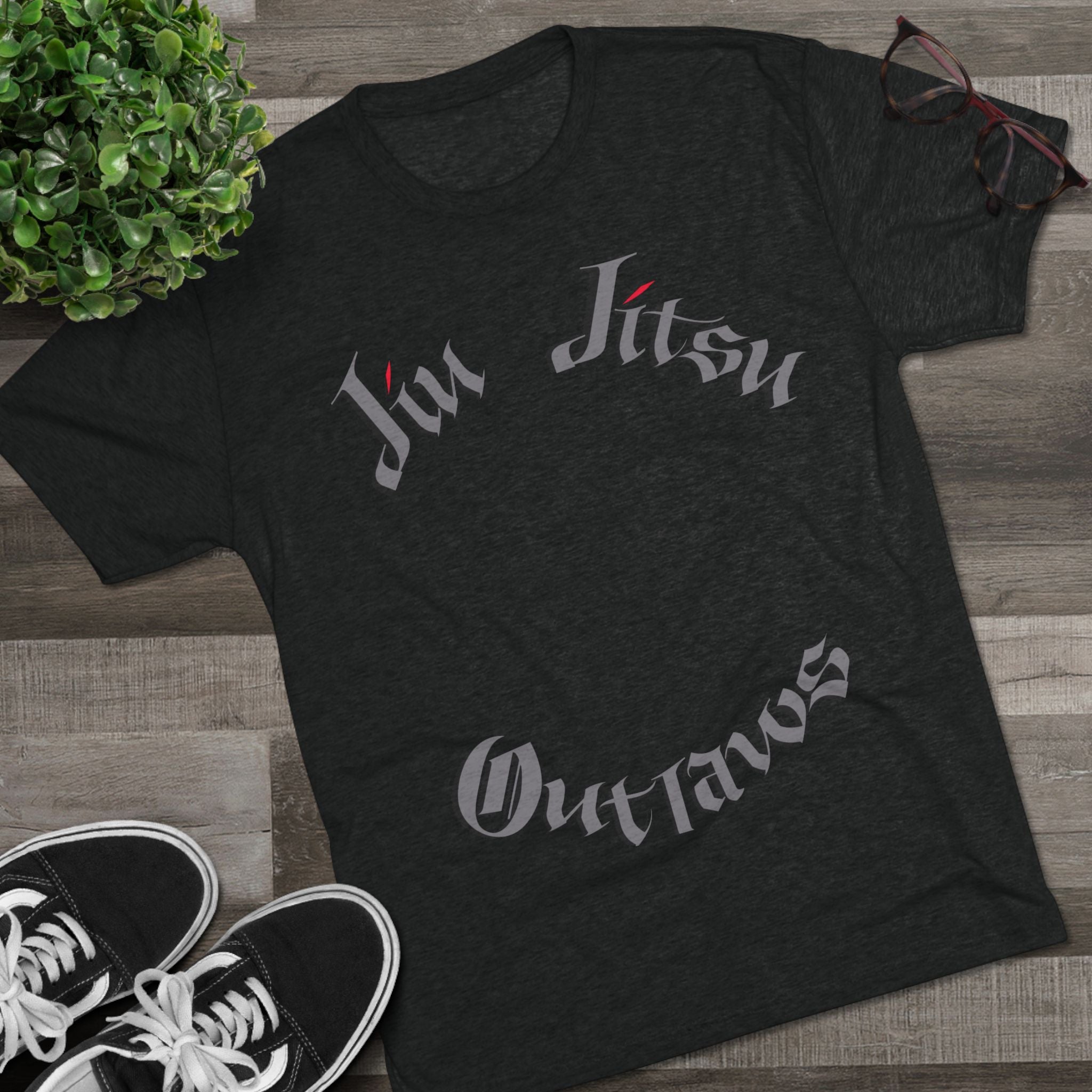 Jiu Jitsu Outlaws Tri-Blend Crew Tee