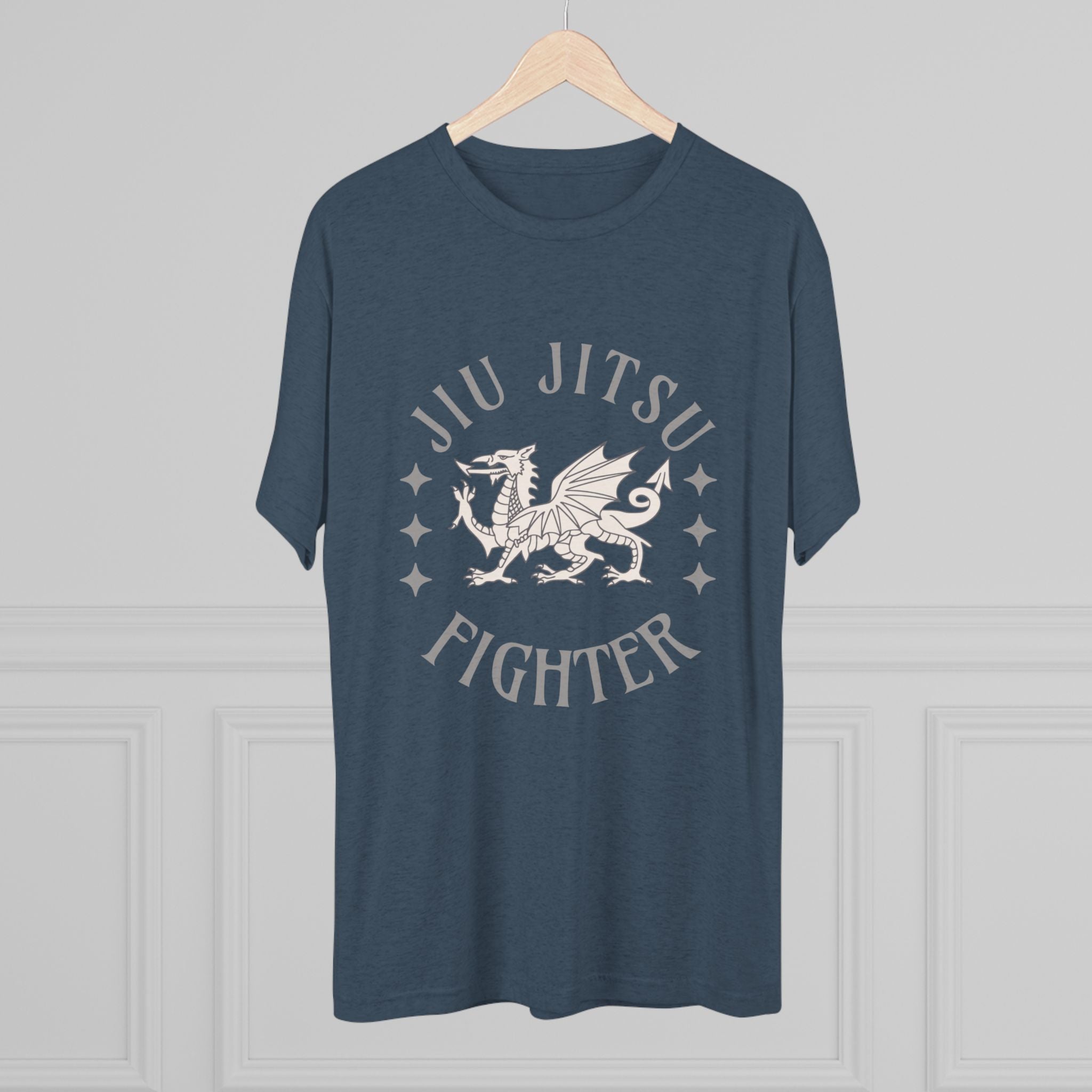 Jiu Jitsu Fighter Tri-Blend Crew Tee