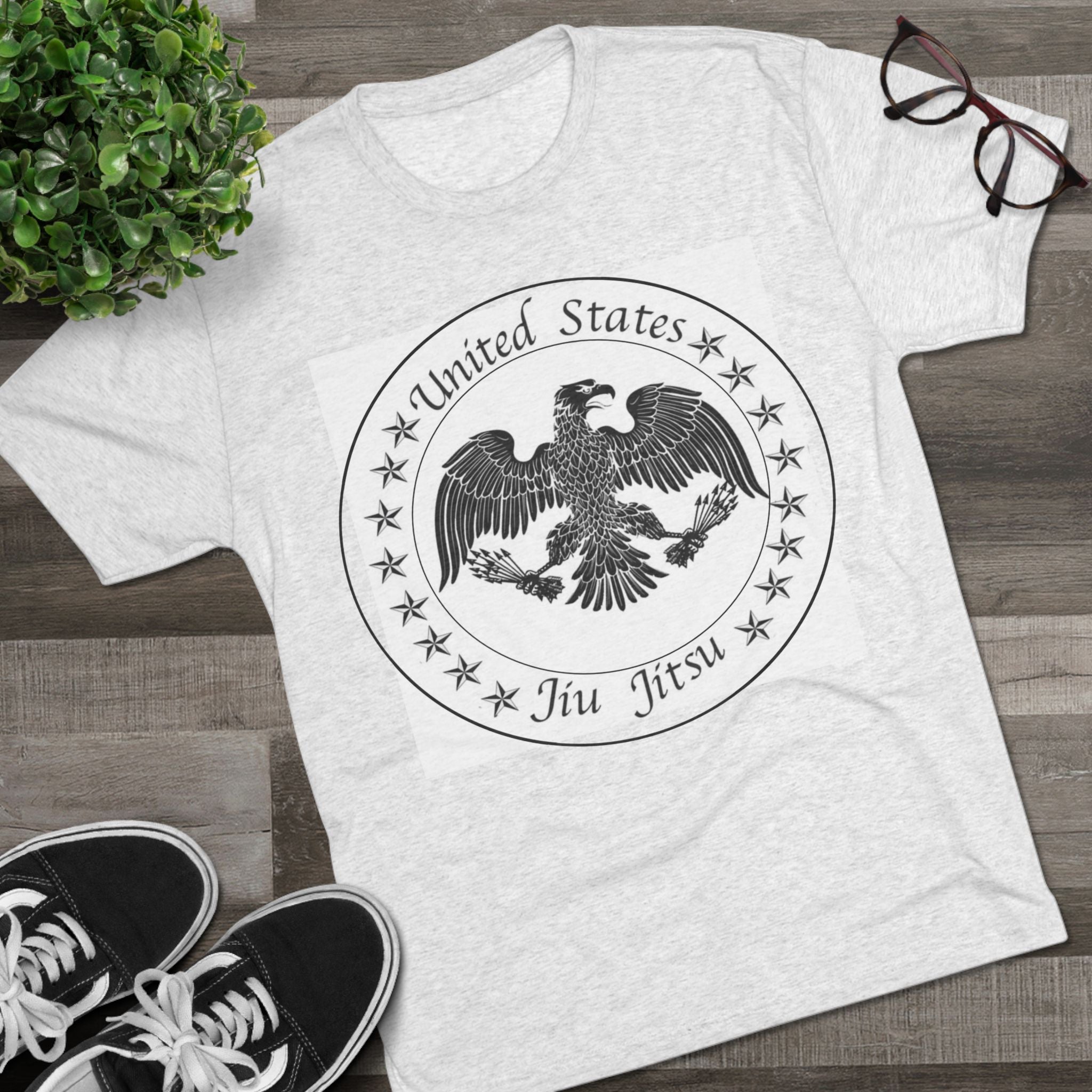 War Eagel Jiu Jitsu Tri-Blend Crew Tee