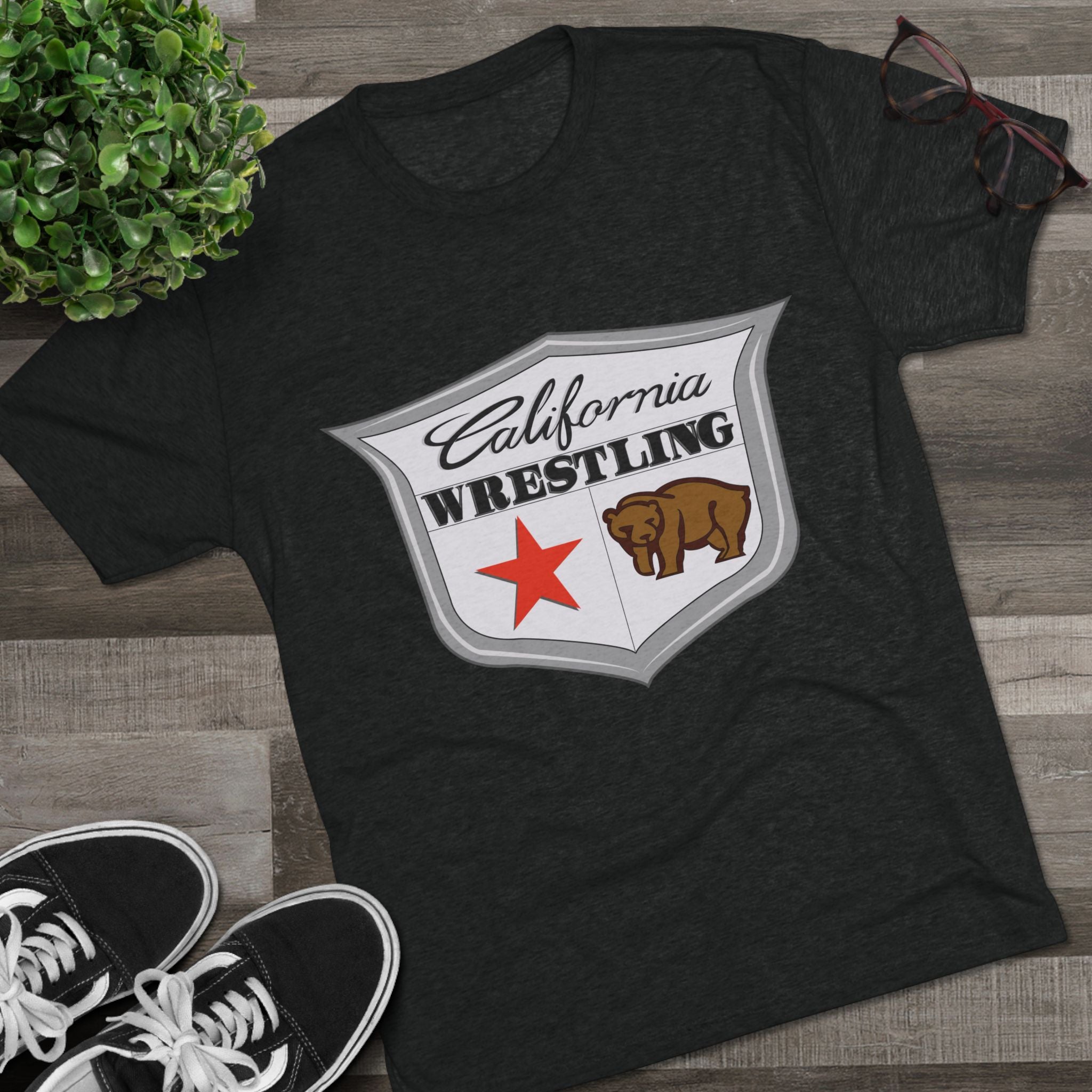 California Wrestling Tri-Blend Crew Tee