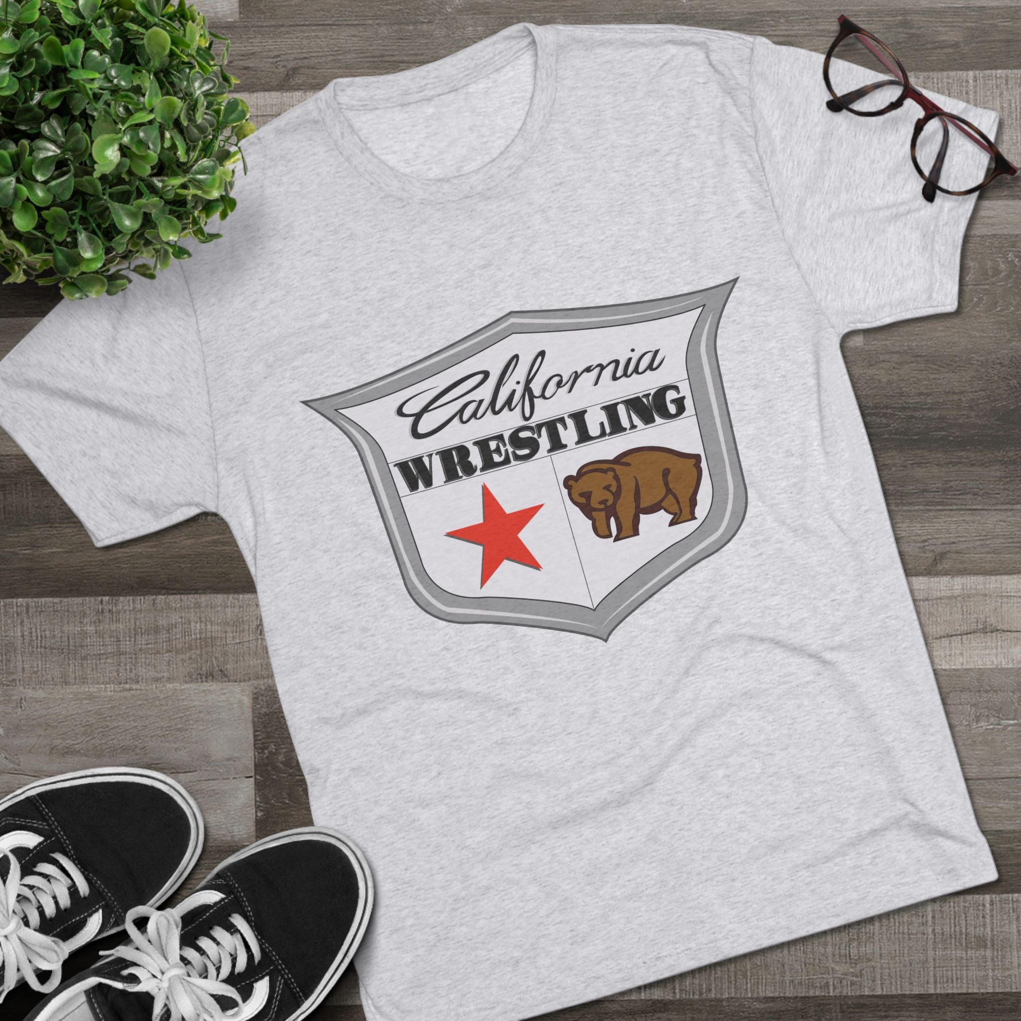 California Wrestling Tri-Blend Crew Tee