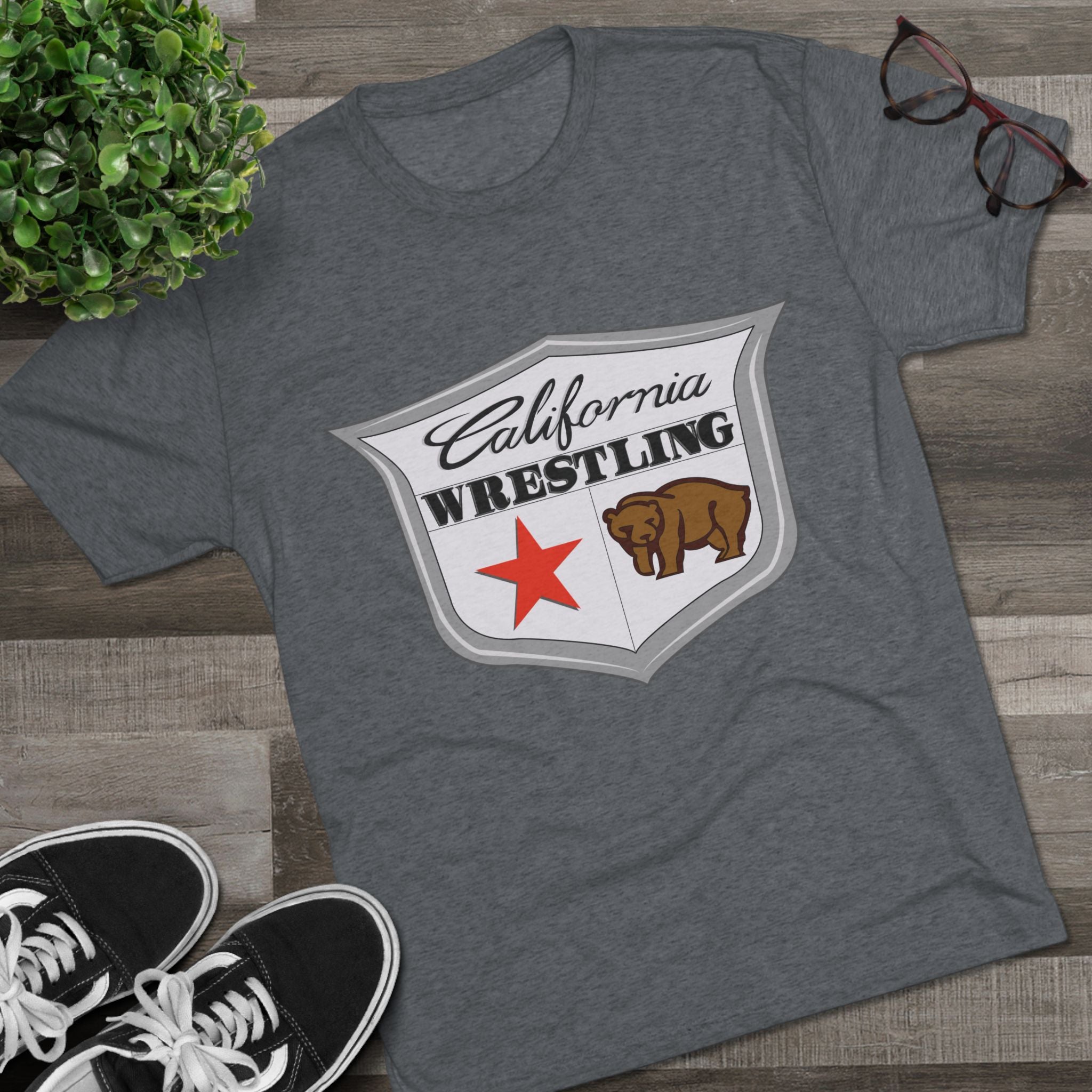 California Wrestling Tri-Blend Crew Tee