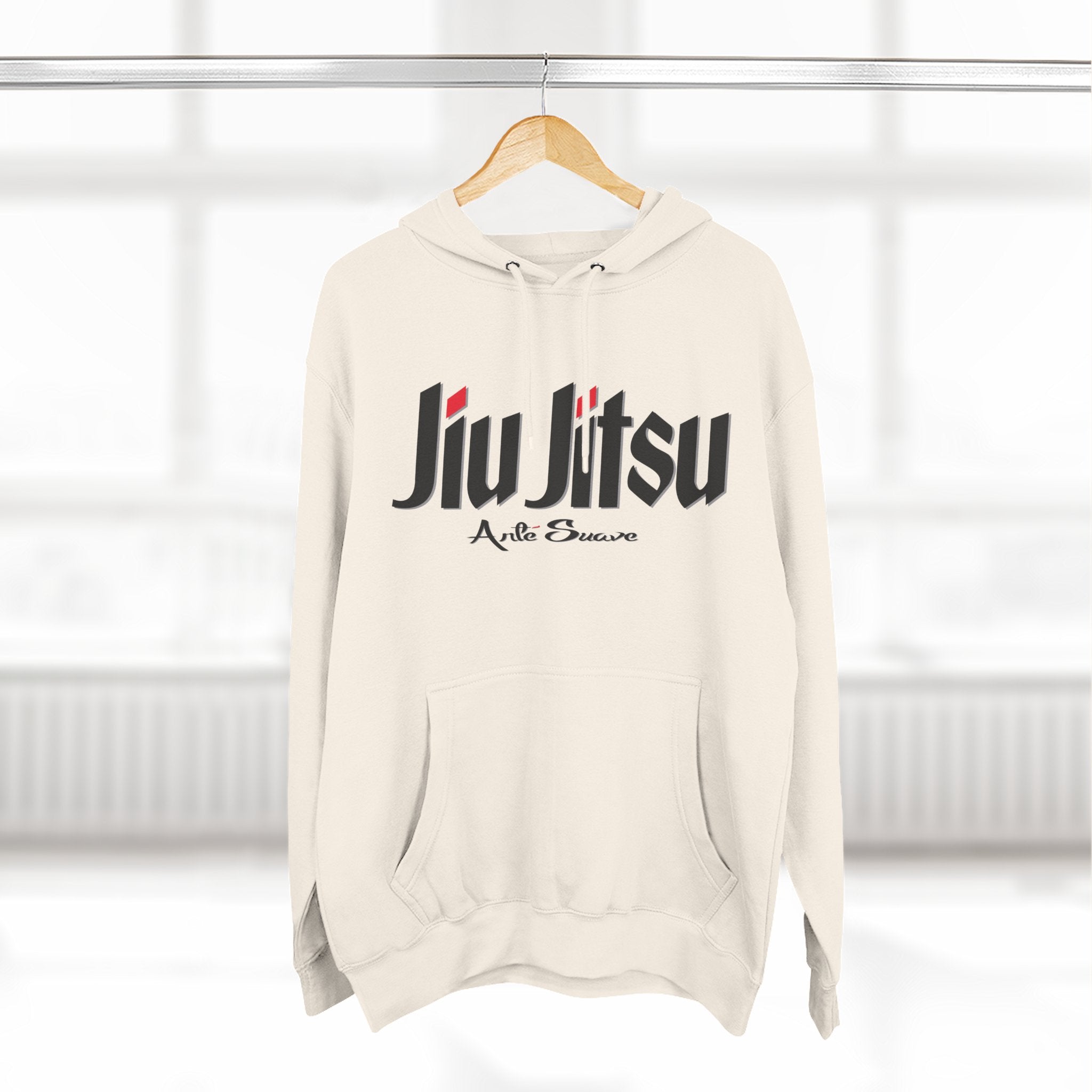 Jiu Jitsu Fleece Hoodie Black Font - Sporty Comfort for Martial Arts Lovers, Gifts for BJJ Practitioners, Casual Wear, Training Apparel, [...]