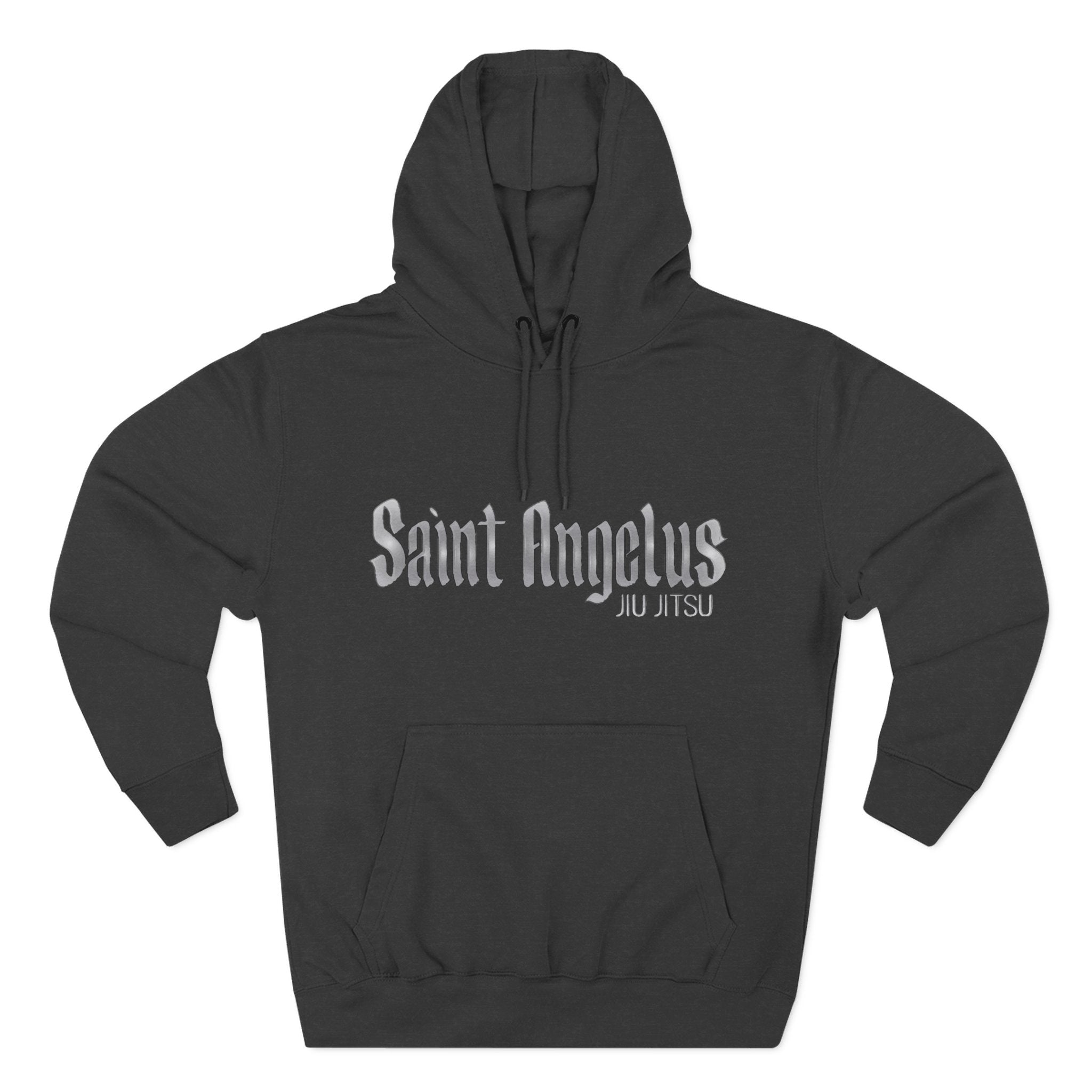 Saint Angelus (2) Jiu Jiutsu Stylish Three-Panel Fleece Hoodie - Cozy Casual Wear, Perfect Gift for Any Occasion, Streetwear, Layering Essential, Unisex Sweatshirt