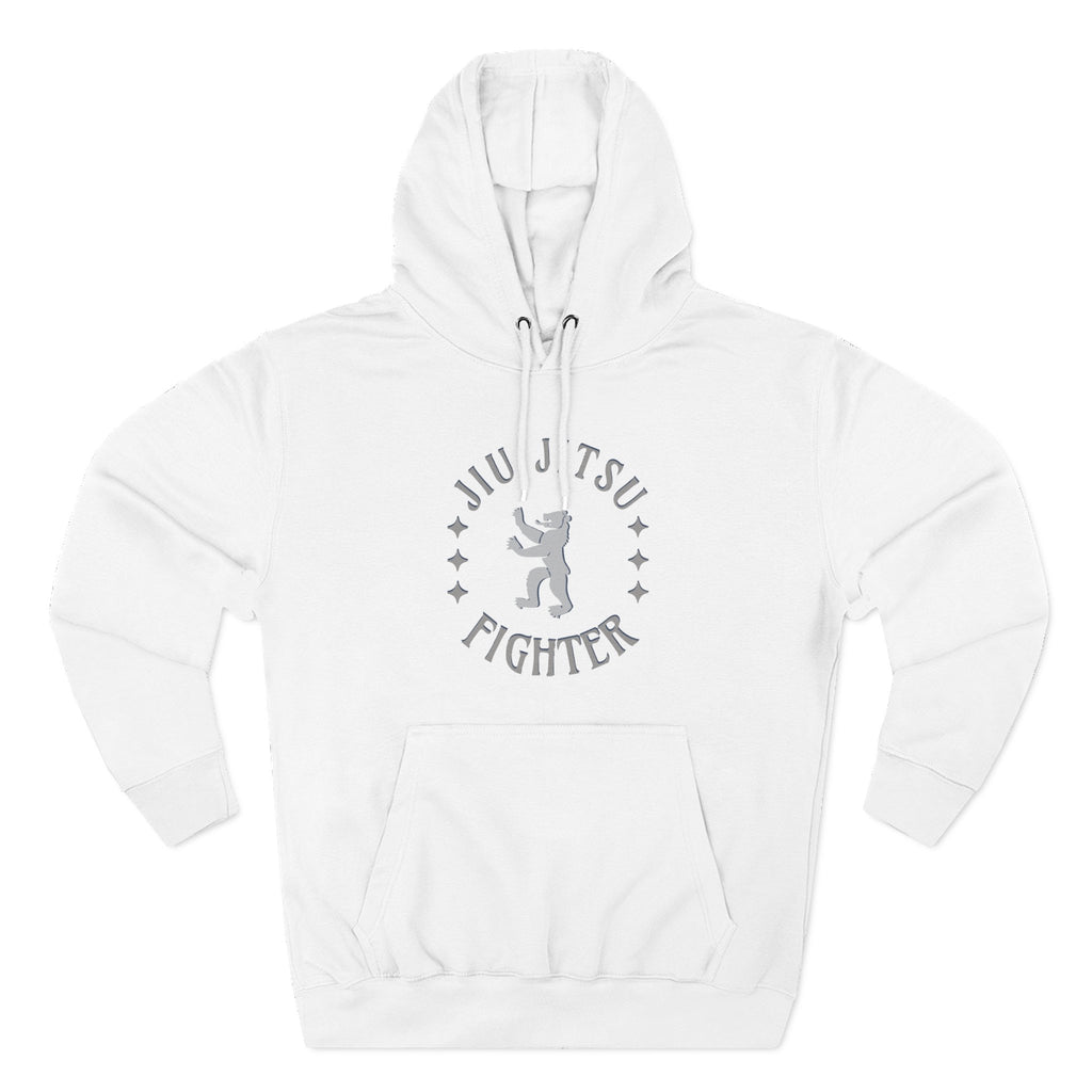 Jiu Jitsu Fighter Hoodie - Cozy Fleece Sweatshirt for Martial Arts Lovers, Gym Wear, Great Gift for BJJ Practitioners