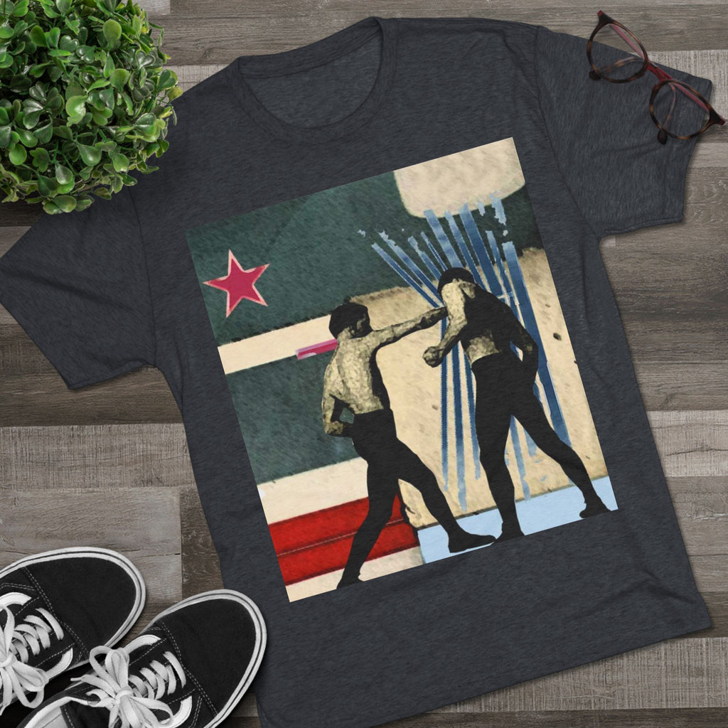 Boxing Retro Art Tee — Vintage Fight Poster Graphic T-Shirt