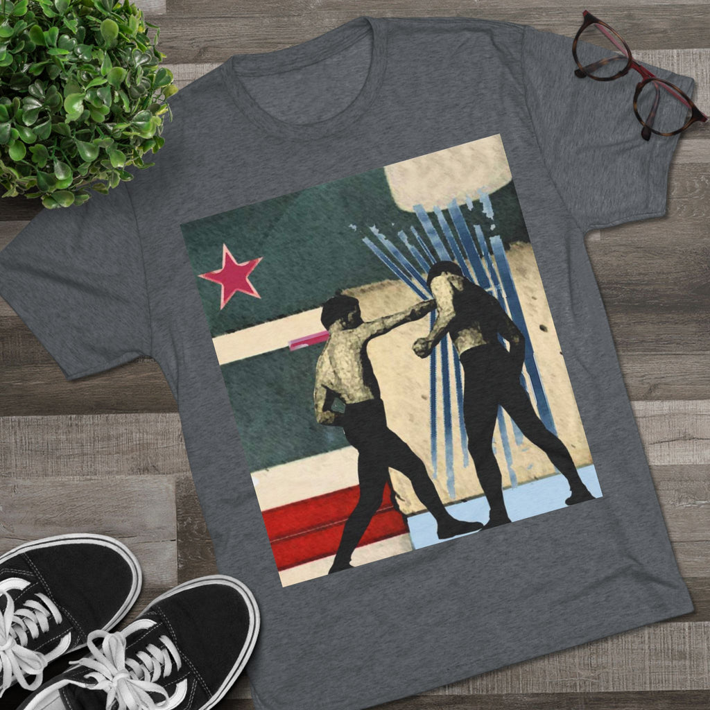 Boxing Retro Art Tee — Vintage Fight Poster Graphic T-Shirt
