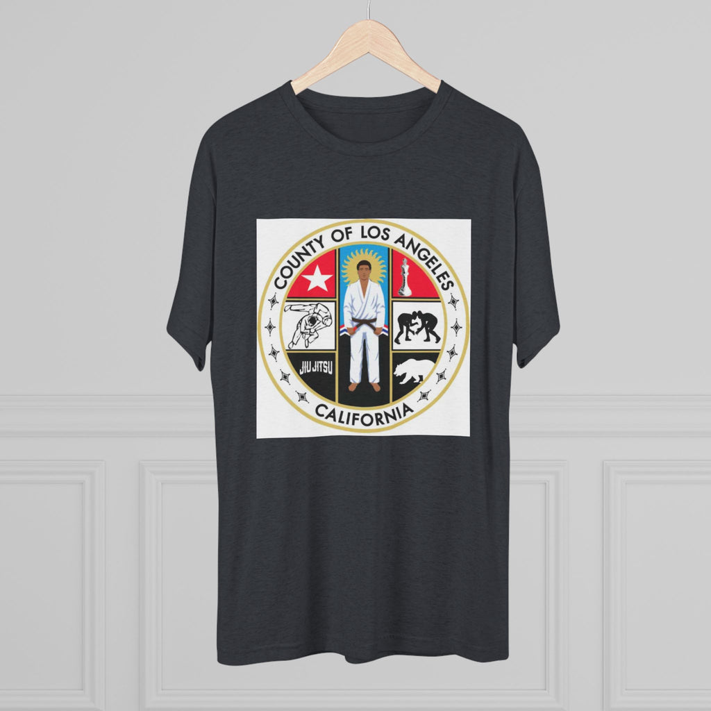 California State Jiu Jitsu Seal  Tri-Blend Crew Tee