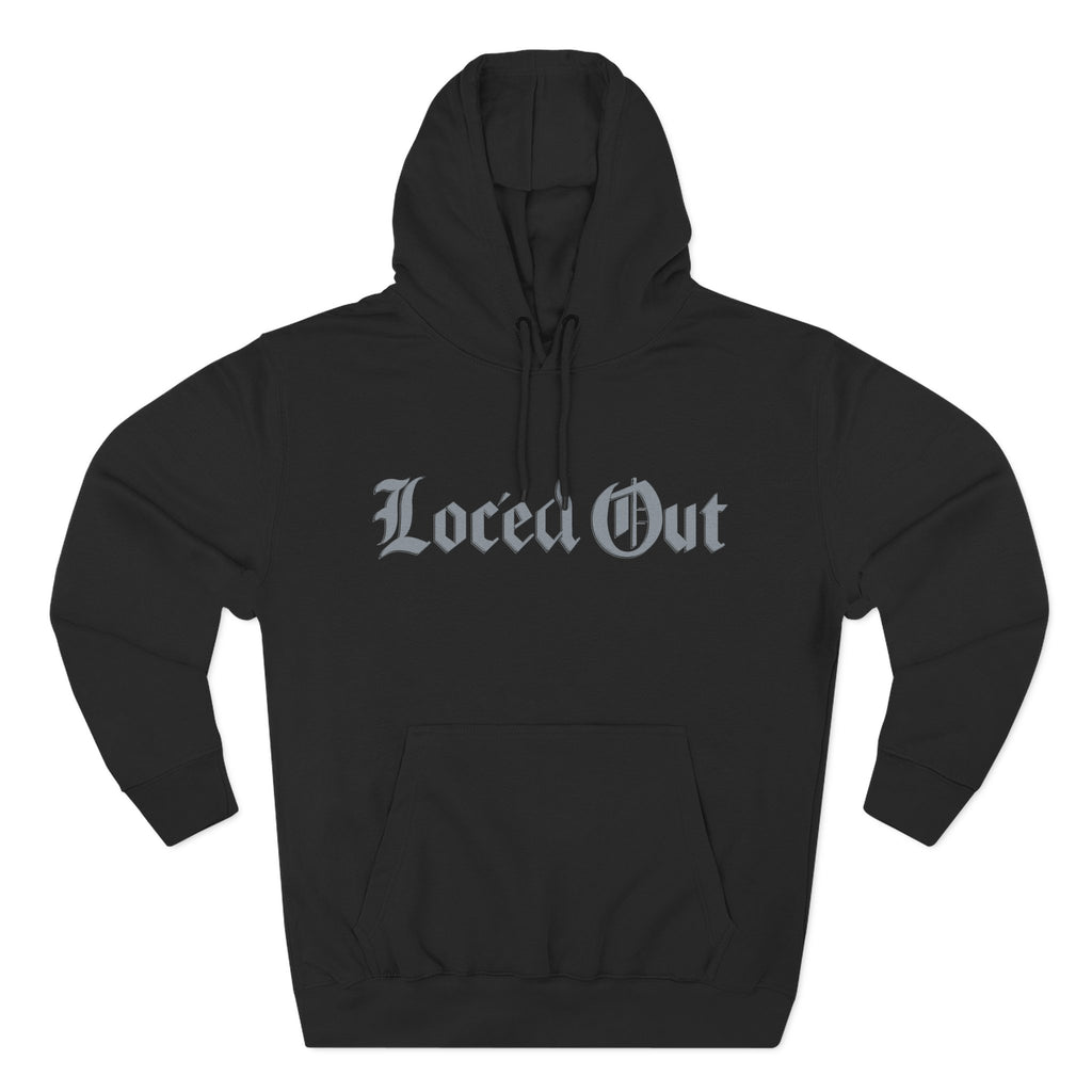 Loc- ed Out Three-Panel Fleece Hoodie - Cozy Streetwear, Perfect Gift for Teens, Casual Wear, Graphic Hoodie, Fall/Winter Fashion
