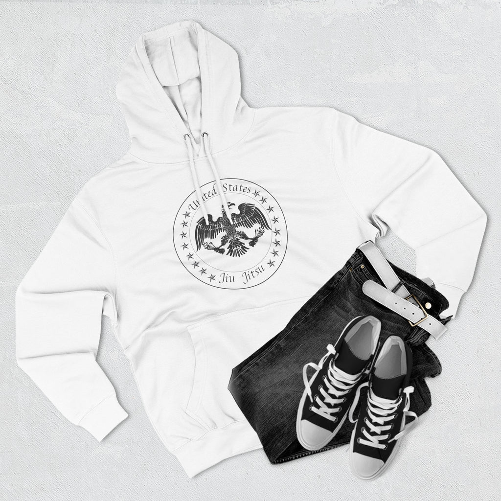Patriotic Fleece Hoodie – United States Eagle Design – Cozy Sweatshirt for Americans – Great for Holidays & Casual Wear, Gift for Veterans