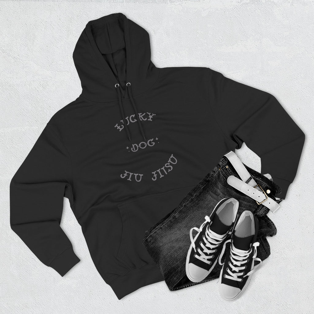 Stylish Lucky Dog Jiu Jitsu Hoodie  , Casual Wear, Gift for Martial Arts Enthusiasts, Gym Apparel, Unique Lucky Dog Gift