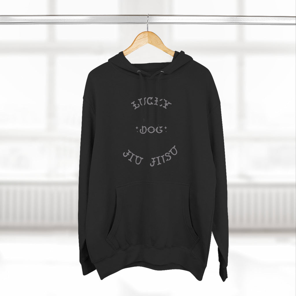 Stylish Lucky Dog Jiu Jitsu Hoodie  , Casual Wear, Gift for Martial Arts Enthusiasts, Gym Apparel, Unique Lucky Dog Gift