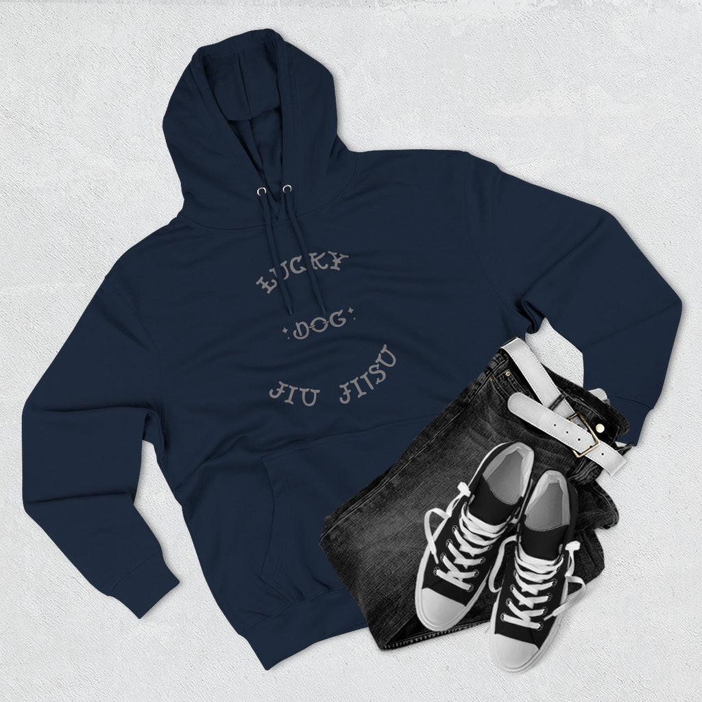 Stylish Lucky Dog Jiu Jitsu Hoodie  , Casual Wear, Gift for Martial Arts Enthusiasts, Gym Apparel, Unique Lucky Dog Gift