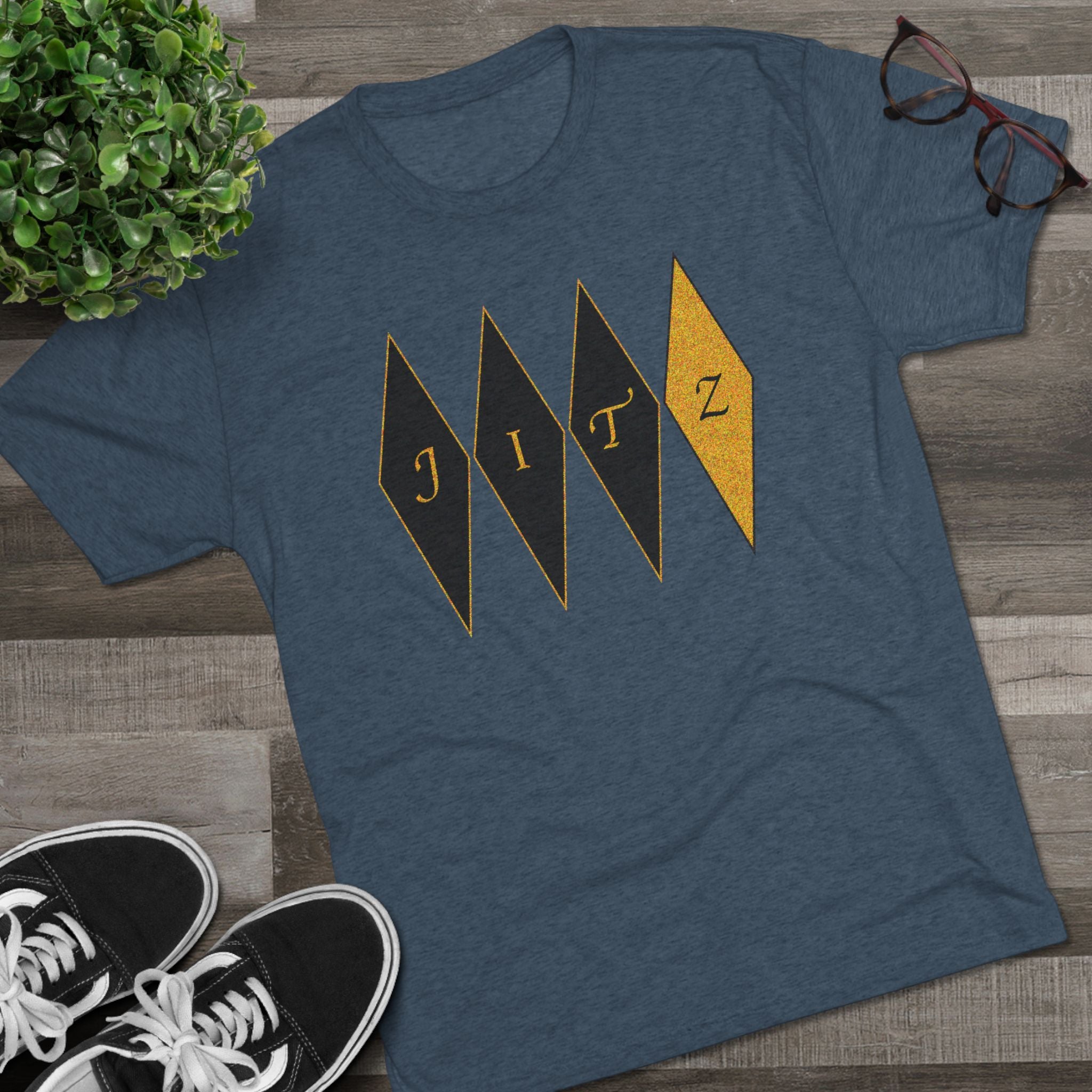 Vintage Jiu Jitsu Tri-Blend Crew Tee - JITZ Graphic Tee, Everyday Comfort Shirt, Casual Wear, Gift for Him/Her, Trendy Outfit