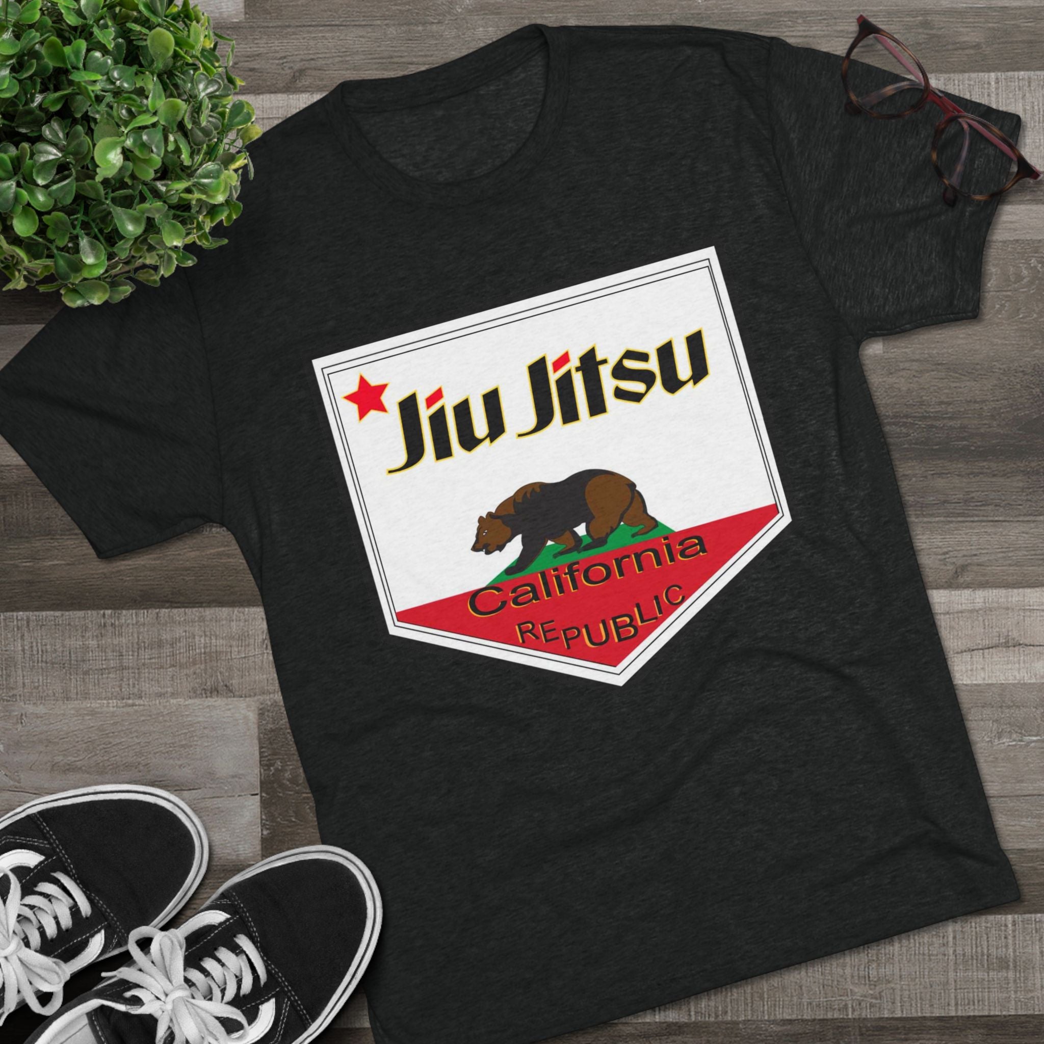 Jiu Jitsu California Bear T-Shirt — Martial Arts Tee
