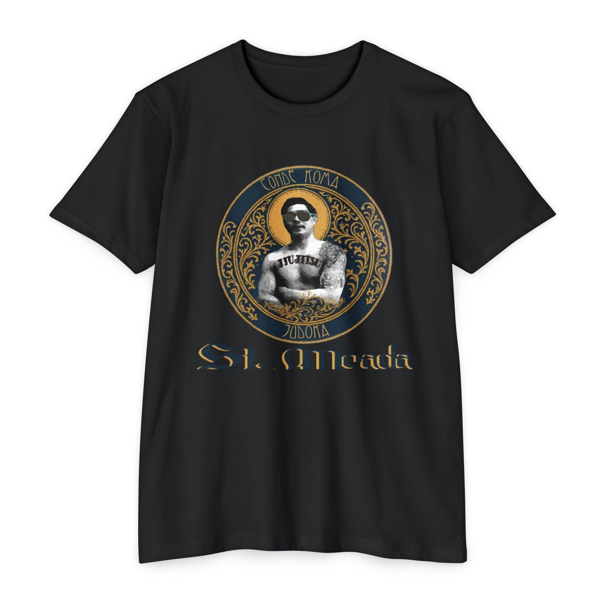 Saint Meada Graphic T‑Shirt — Vintage Tattoo Portrait Tee