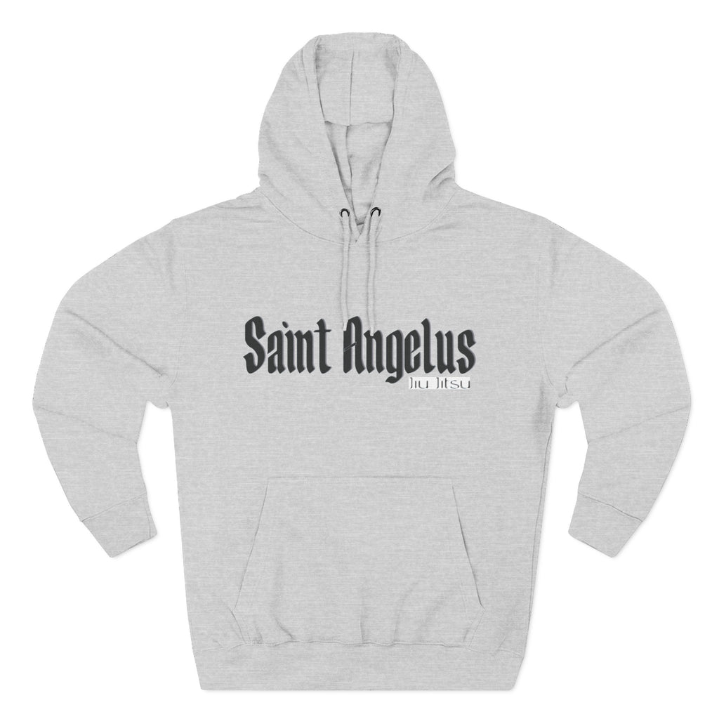 Cozy Fleece Hoodie with 'Saint Angelus' Design | Warm Winter Wear, Casual Style, Gift for Him/Her, Unisex Hooded Sweatshirt
