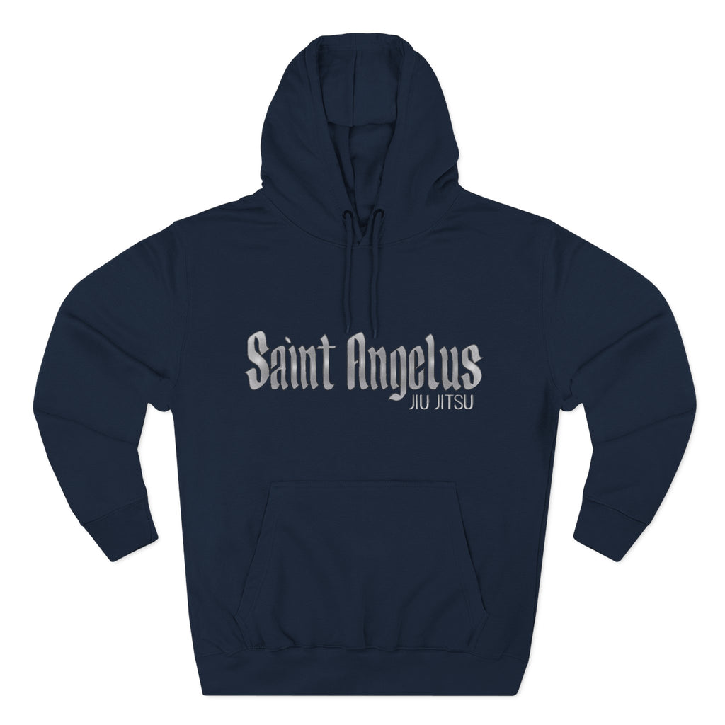 Saint Angelus (2) Jiu Jiutsu Stylish Three-Panel Fleece Hoodie - Cozy Casual Wear, Perfect Gift for Any Occasion, Streetwear, Layering Essential, Unisex Sweatshirt