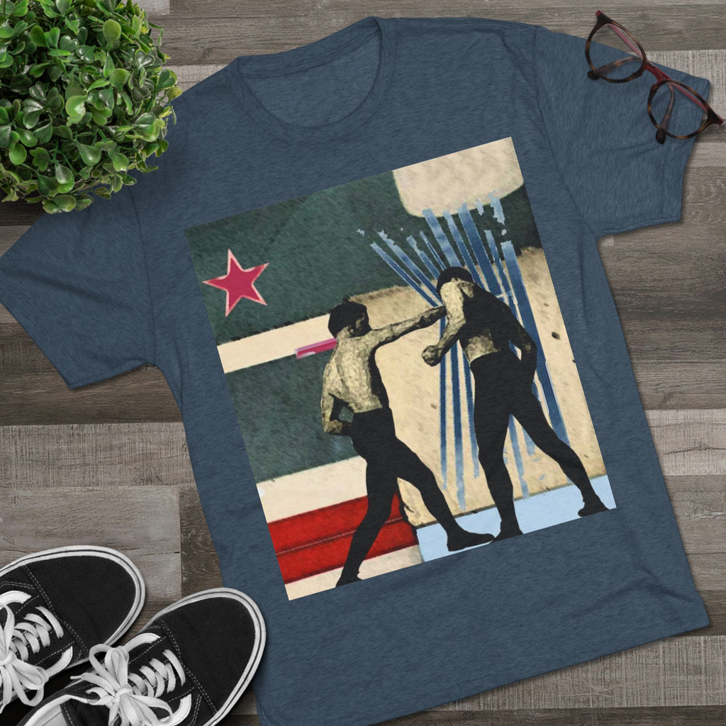 Boxing Retro Art Tee — Vintage Fight Poster Graphic T-Shirt