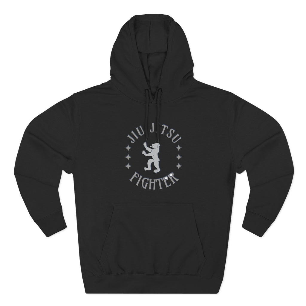 Jiu Jitsu Fighter Hoodie - Cozy Fleece Sweatshirt for Martial Arts Lovers, Gym Wear, Great Gift for BJJ Practitioners