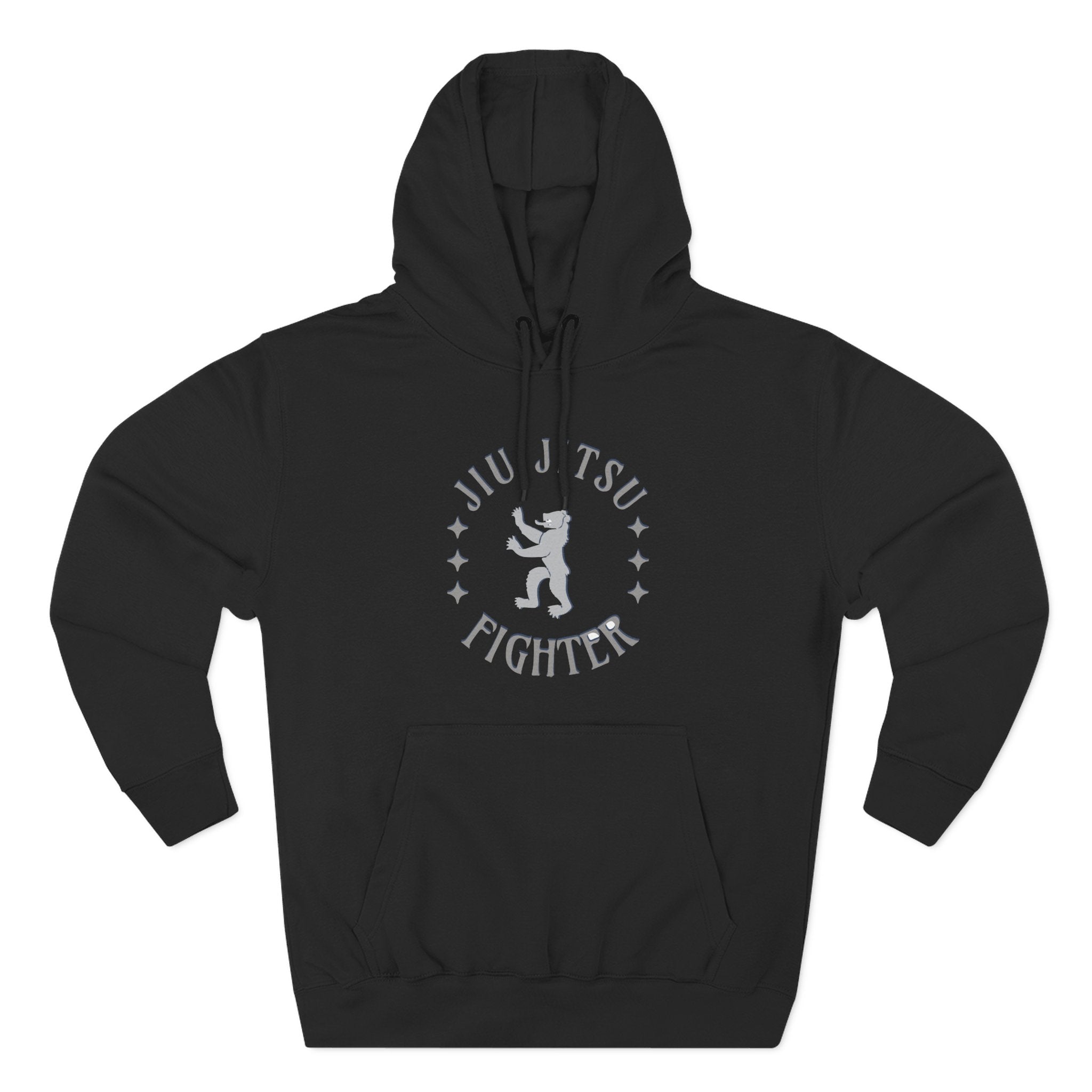 Jiu Jitsu Fighter Hoodie - Cozy Fleece Sweatshirt for Martial Arts Lovers, Gym Wear, Great Gift for BJJ Practitioners