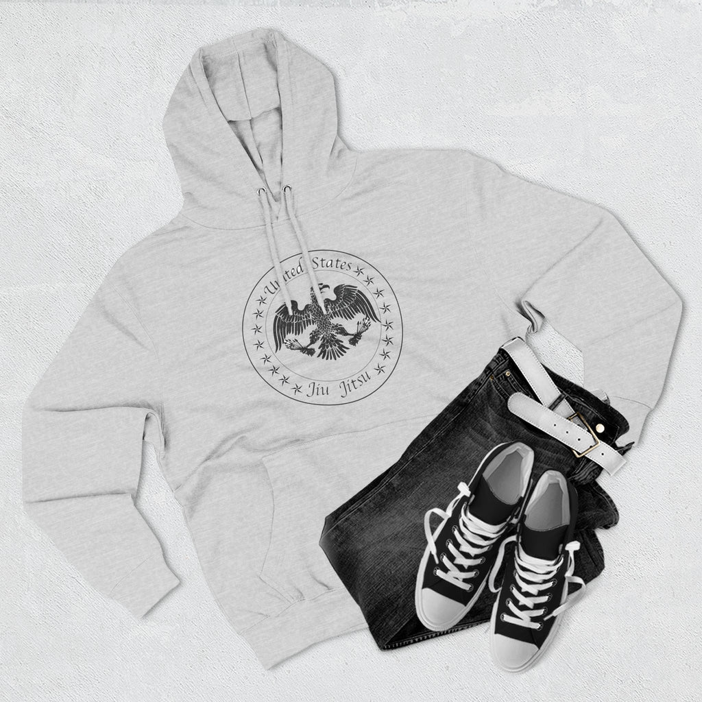 Patriotic Fleece Hoodie – United States Eagle Design – Cozy Sweatshirt for Americans – Great for Holidays & Casual Wear, Gift for Veterans