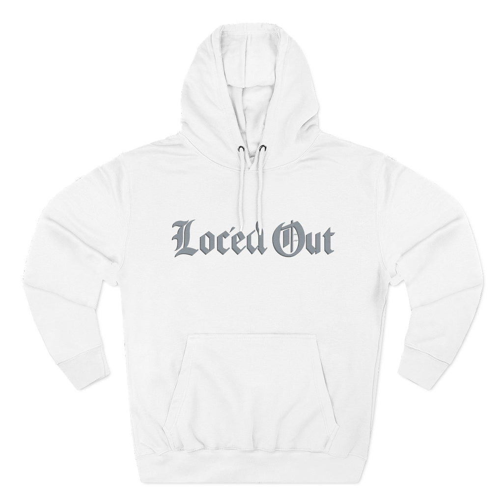 Loc- ed Out Three-Panel Fleece Hoodie - Cozy Streetwear, Perfect Gift for Teens, Casual Wear, Graphic Hoodie, Fall/Winter Fashion