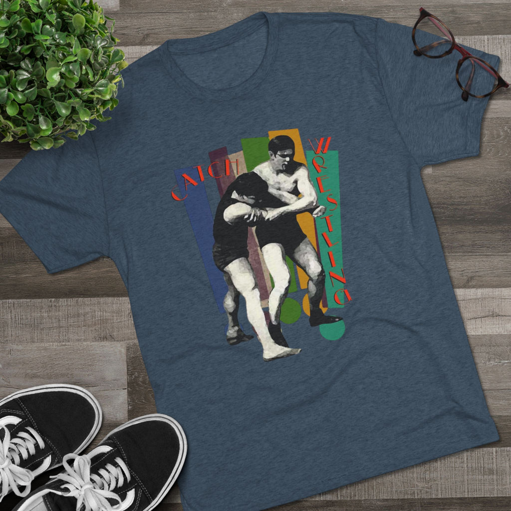Wrestling Retro Graphic Tee — Vintage Grapplers Design