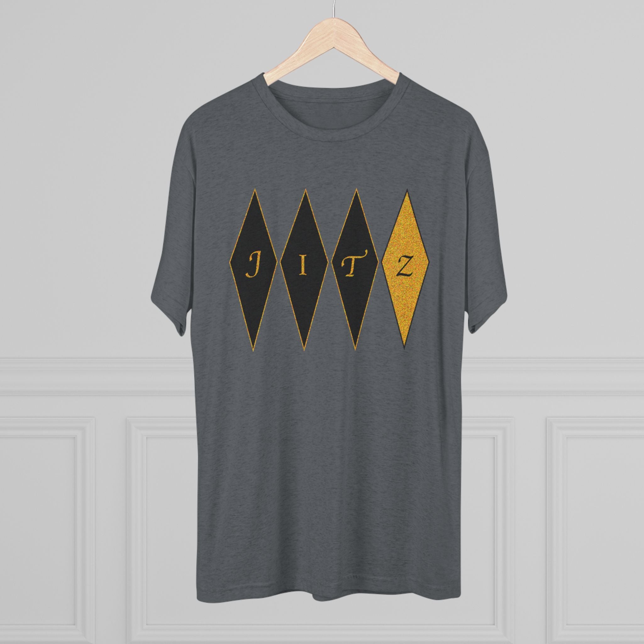 Vintage Jiu Jitsu Tri-Blend Crew Tee - JITZ Graphic Tee, Everyday Comfort Shirt, Casual Wear, Gift for Him/Her, Trendy Outfit