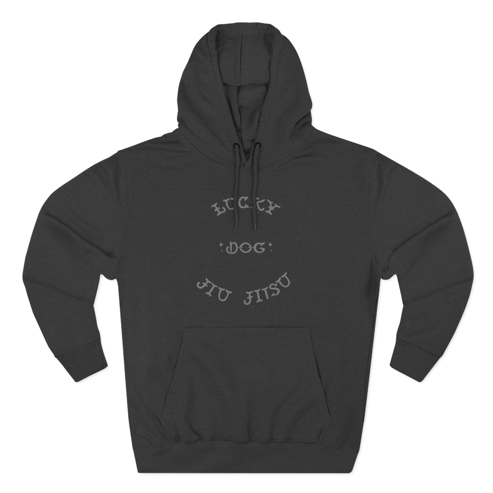 Stylish Lucky Dog Jiu Jitsu Hoodie  , Casual Wear, Gift for Martial Arts Enthusiasts, Gym Apparel, Unique Lucky Dog Gift