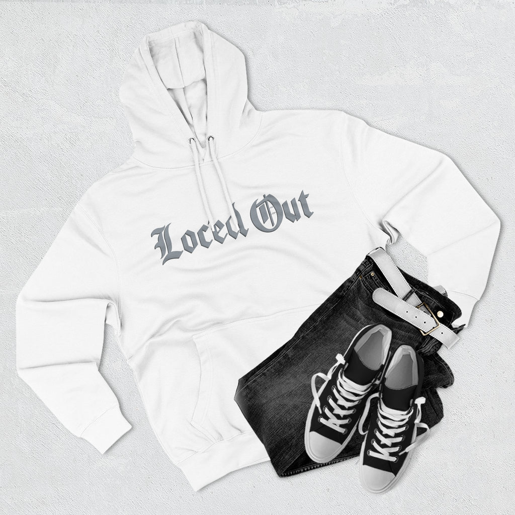 Loc- ed Out Three-Panel Fleece Hoodie - Cozy Streetwear, Perfect Gift for Teens, Casual Wear, Graphic Hoodie, Fall/Winter Fashion