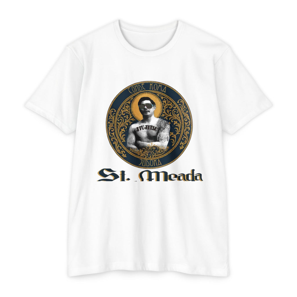 Saint Meada Graphic T‑Shirt — Vintage Tattoo Portrait Tee