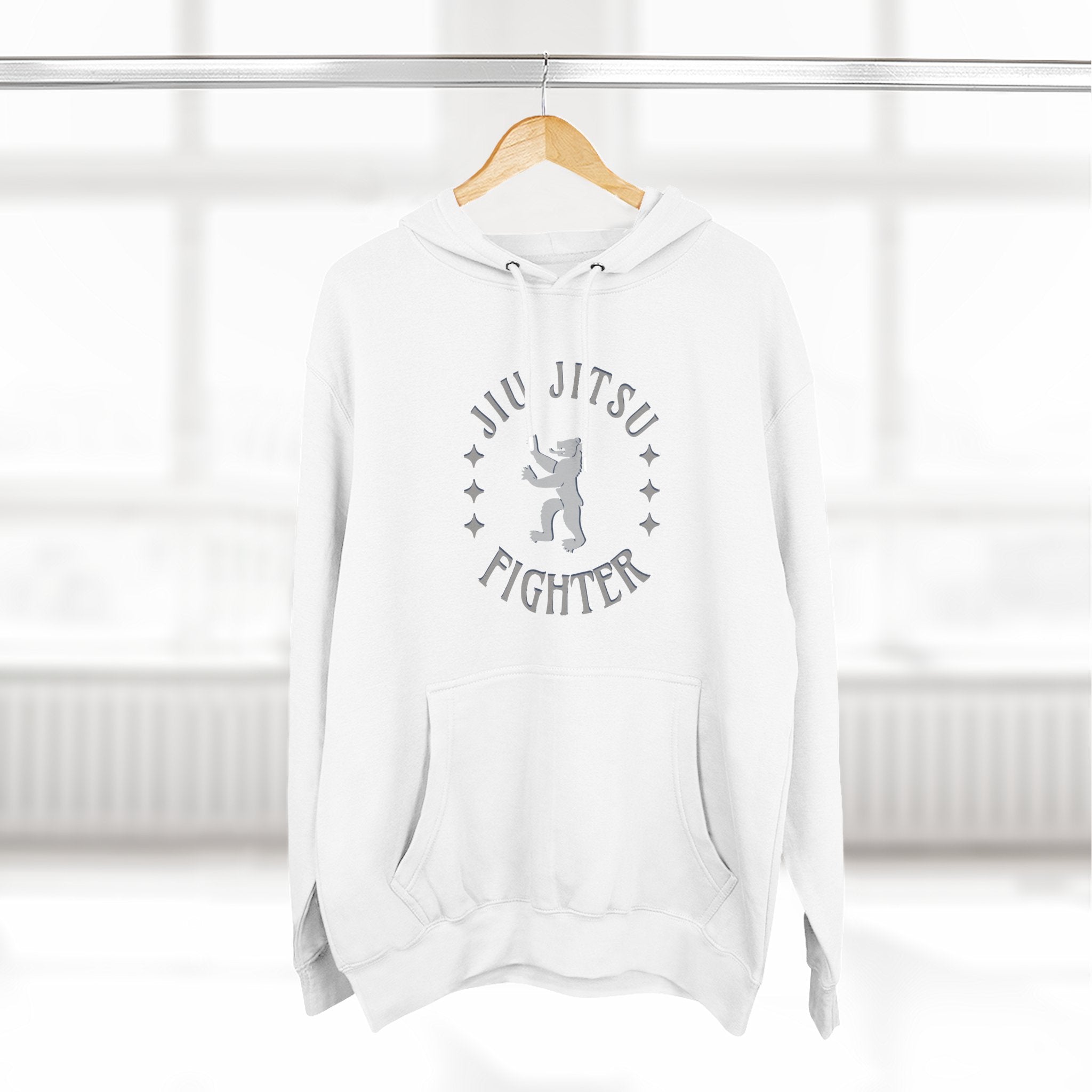 Jiu Jitsu Fighter Hoodie - Cozy Fleece Sweatshirt for Martial Arts Lovers, Gym Wear, Great Gift for BJJ Practitioners