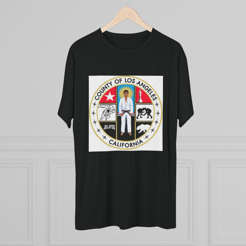 California State Jiu Jitsu Seal  Tri-Blend Crew Tee