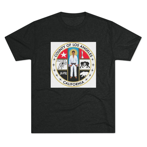 California State Jiu Jitsu Seal  Tri-Blend Crew Tee