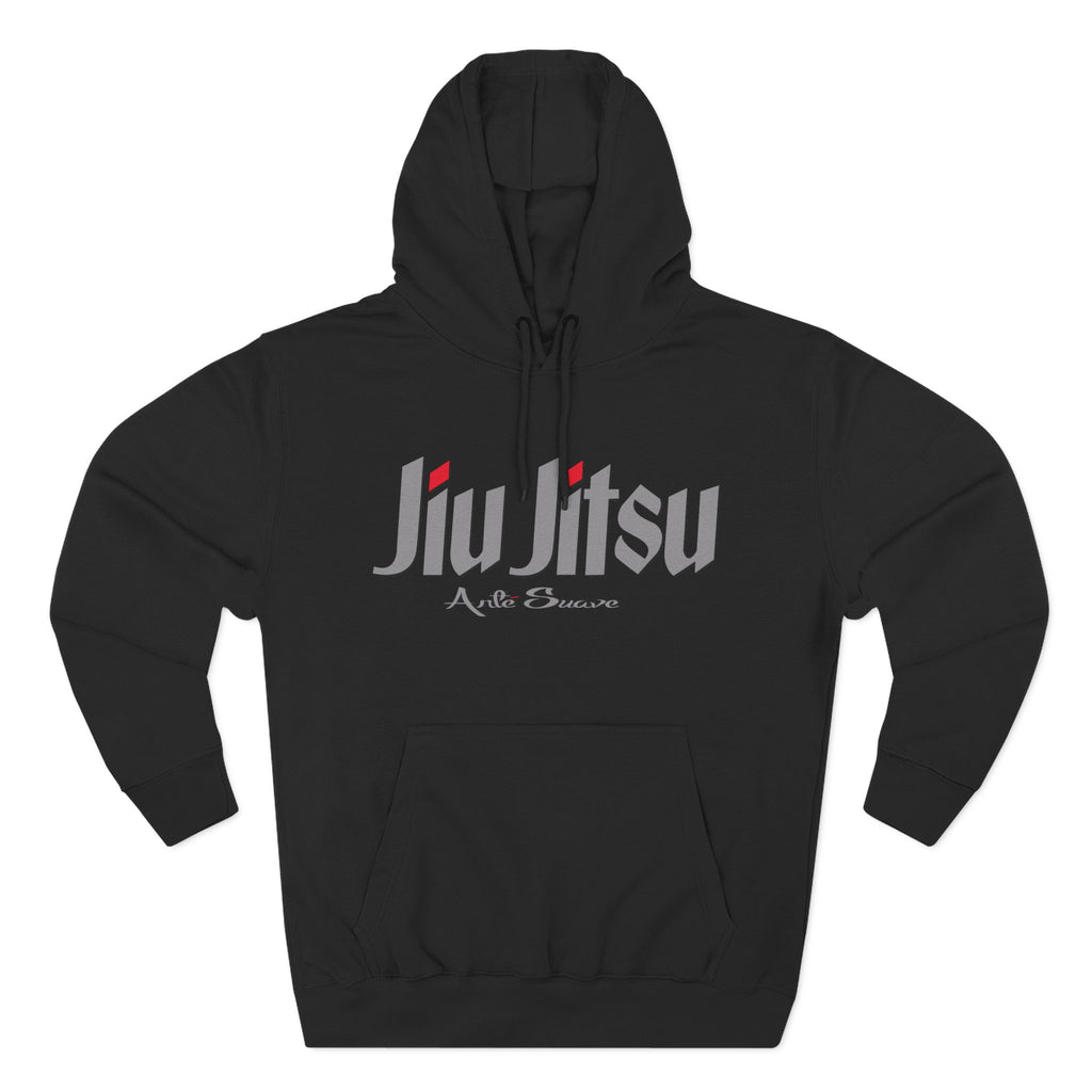 Three panel fleece Jiu Jitsu Hoodie for Martial Arts Lovers, Gifts for Athletes, Cozy Sports Apparel, Perfect for Training and Casual Wear