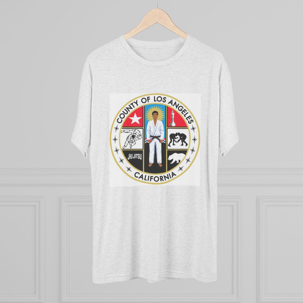 California State Jiu Jitsu Seal  Tri-Blend Crew Tee