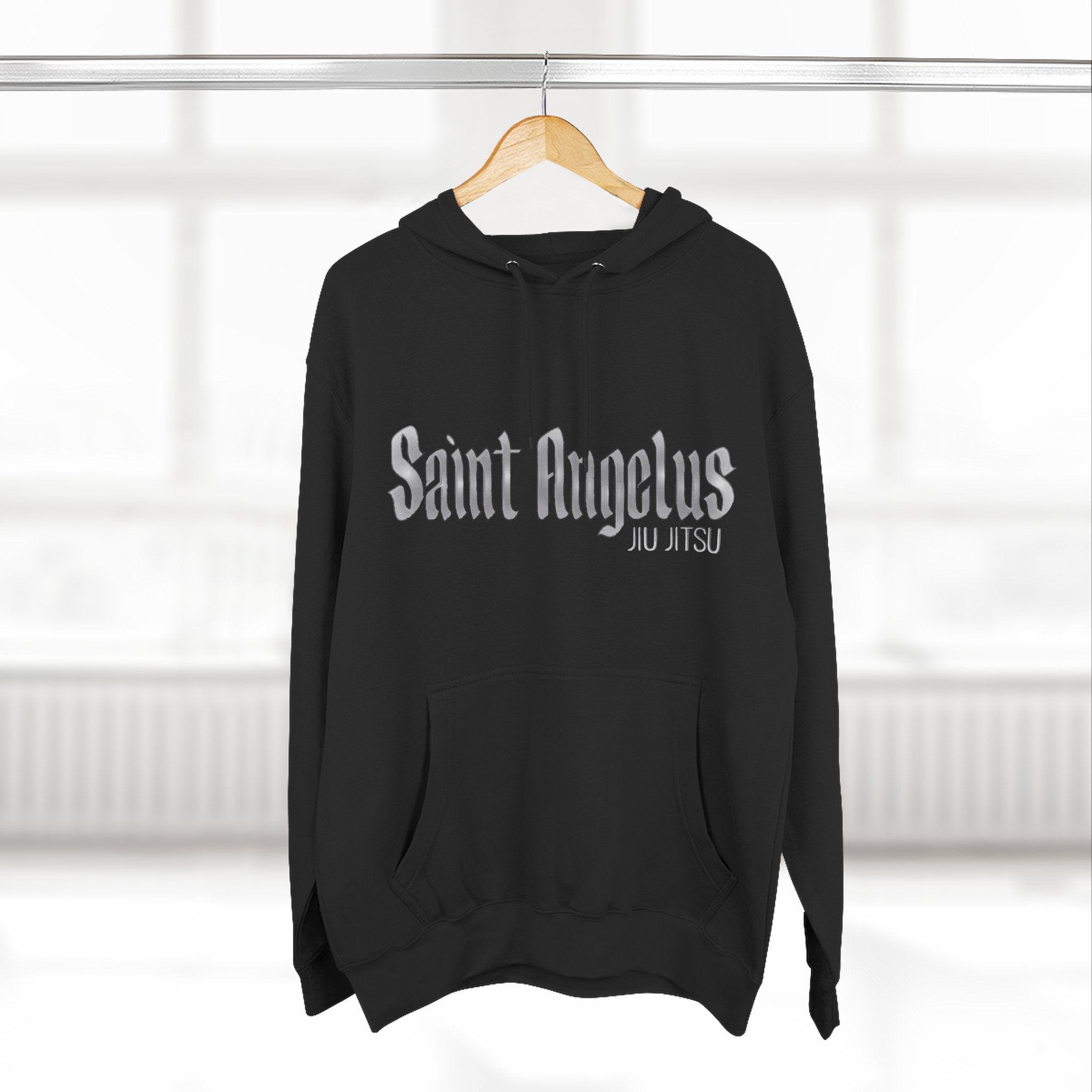 Saint Angelus (2) Jiu Jiutsu Stylish Three-Panel Fleece Hoodie - Cozy Casual Wear, Perfect Gift for Any Occasion, Streetwear, Layering Essential, Unisex Sweatshirt