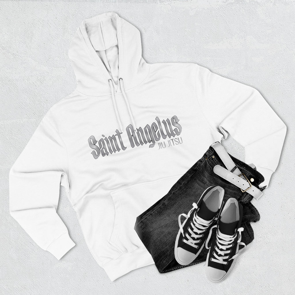 Saint Angelus (2) Jiu Jiutsu Stylish Three-Panel Fleece Hoodie - Cozy Casual Wear, Perfect Gift for Any Occasion, Streetwear, Layering Essential, Unisex Sweatshirt