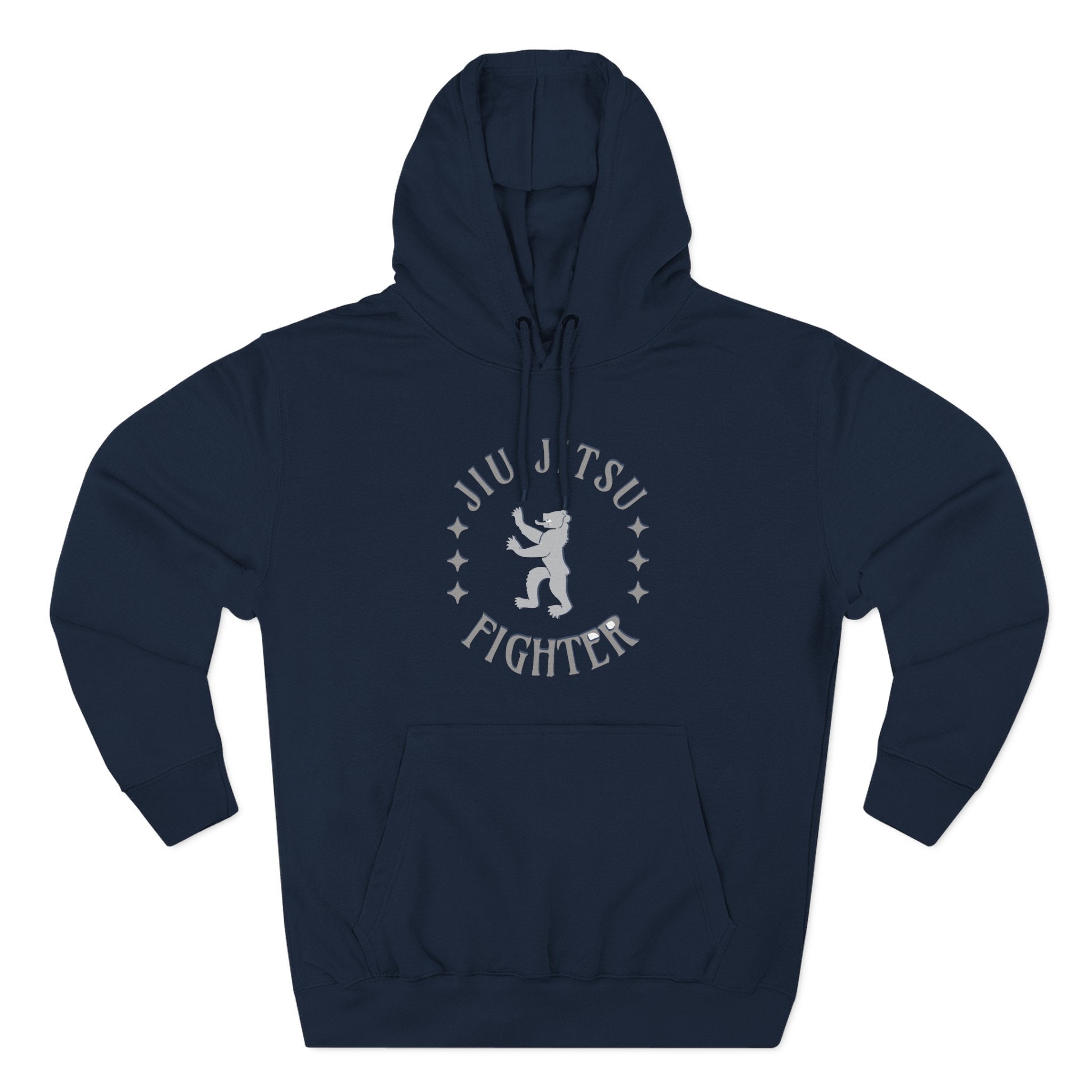 Jiu Jitsu Fighter Hoodie - Cozy Fleece Sweatshirt for Martial Arts Lovers, Gym Wear, Great Gift for BJJ Practitioners